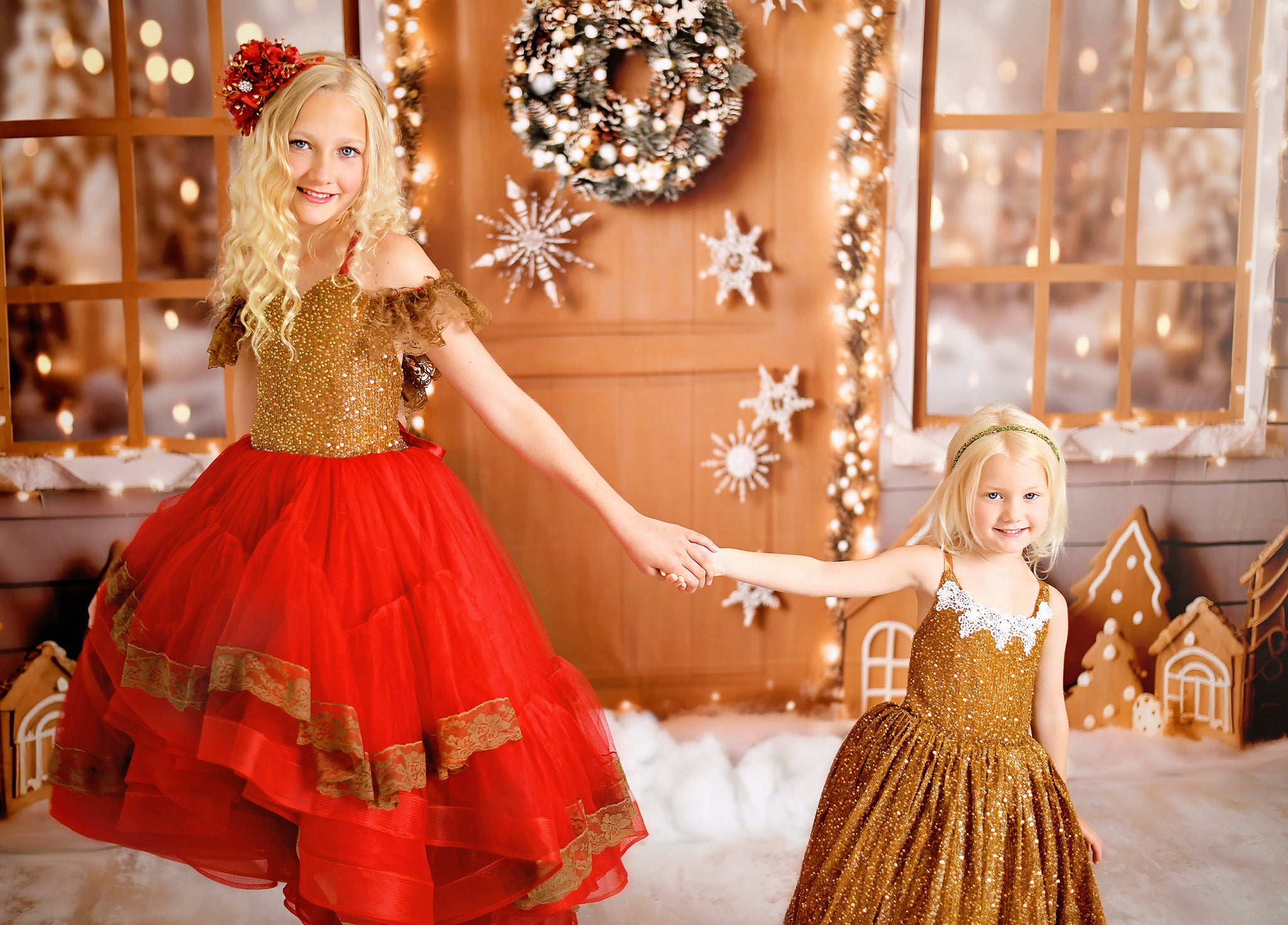"Ging" - vintage floor length + CAPE ( 4 Year - Petite 5 Year)