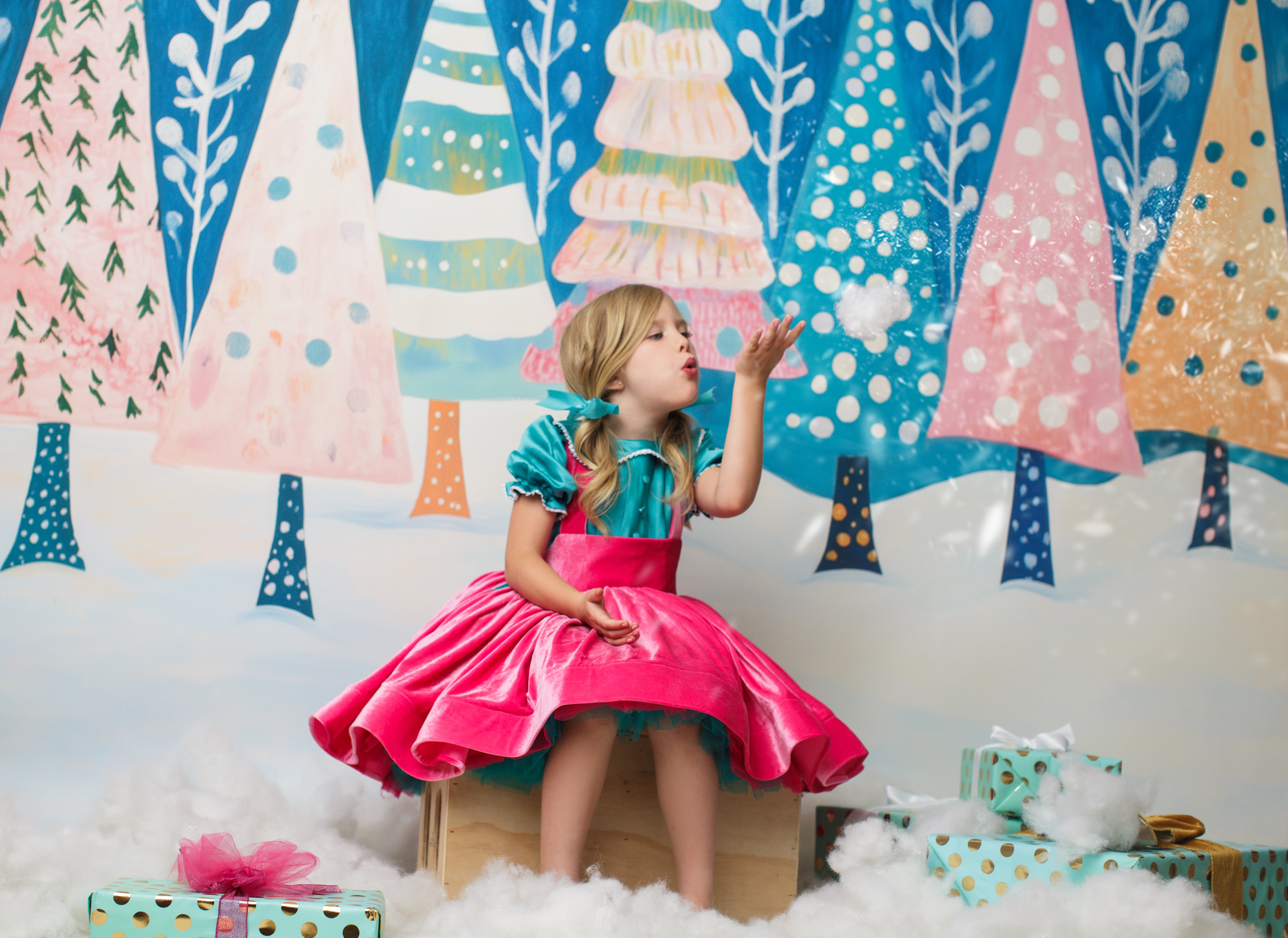 "Candy Affair Dress" - petal length dress ( 6 Year - 7 Year)