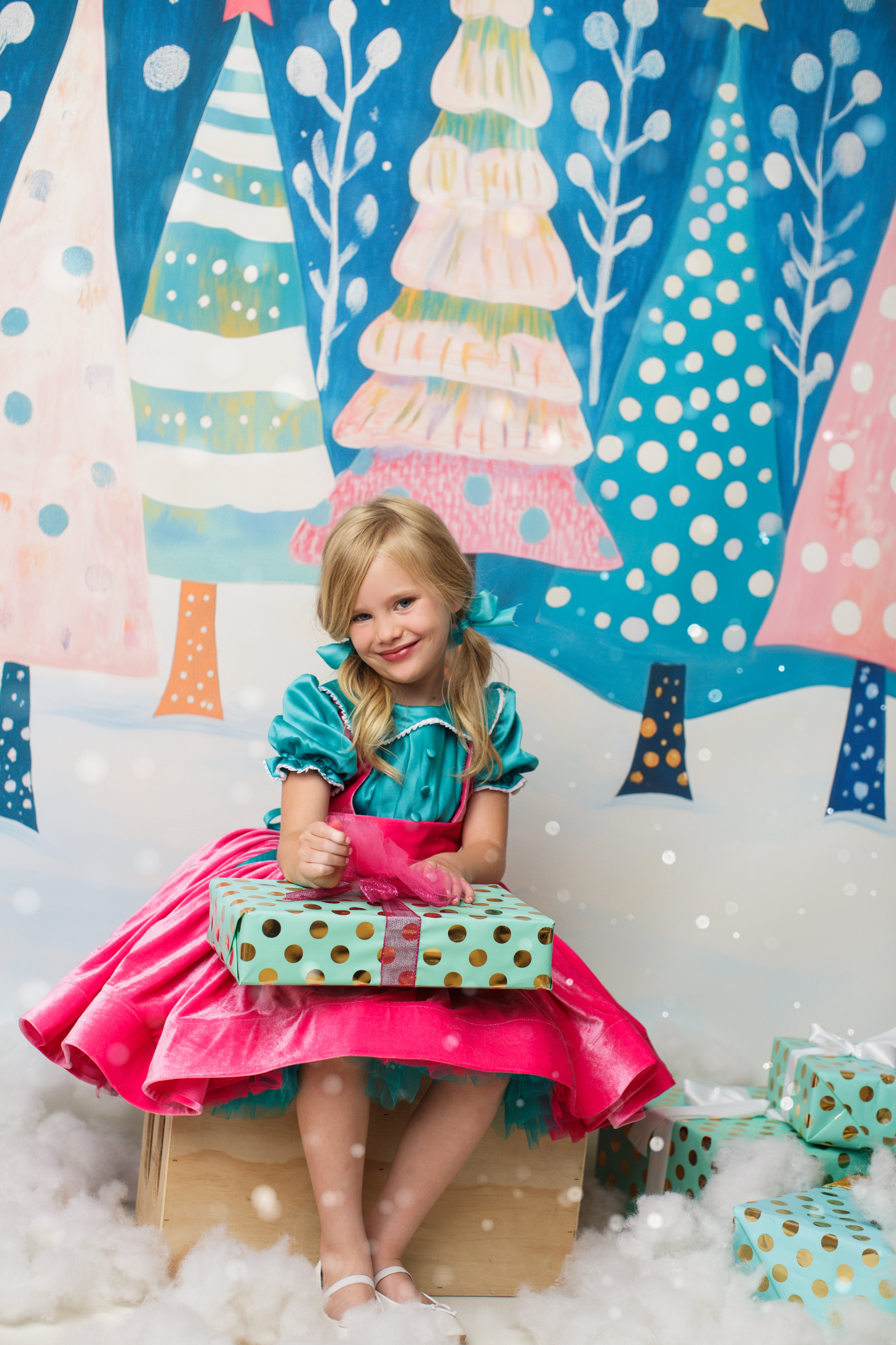 "Candy Affair Dress" - petal length dress ( 6 Year - 7 Year)
