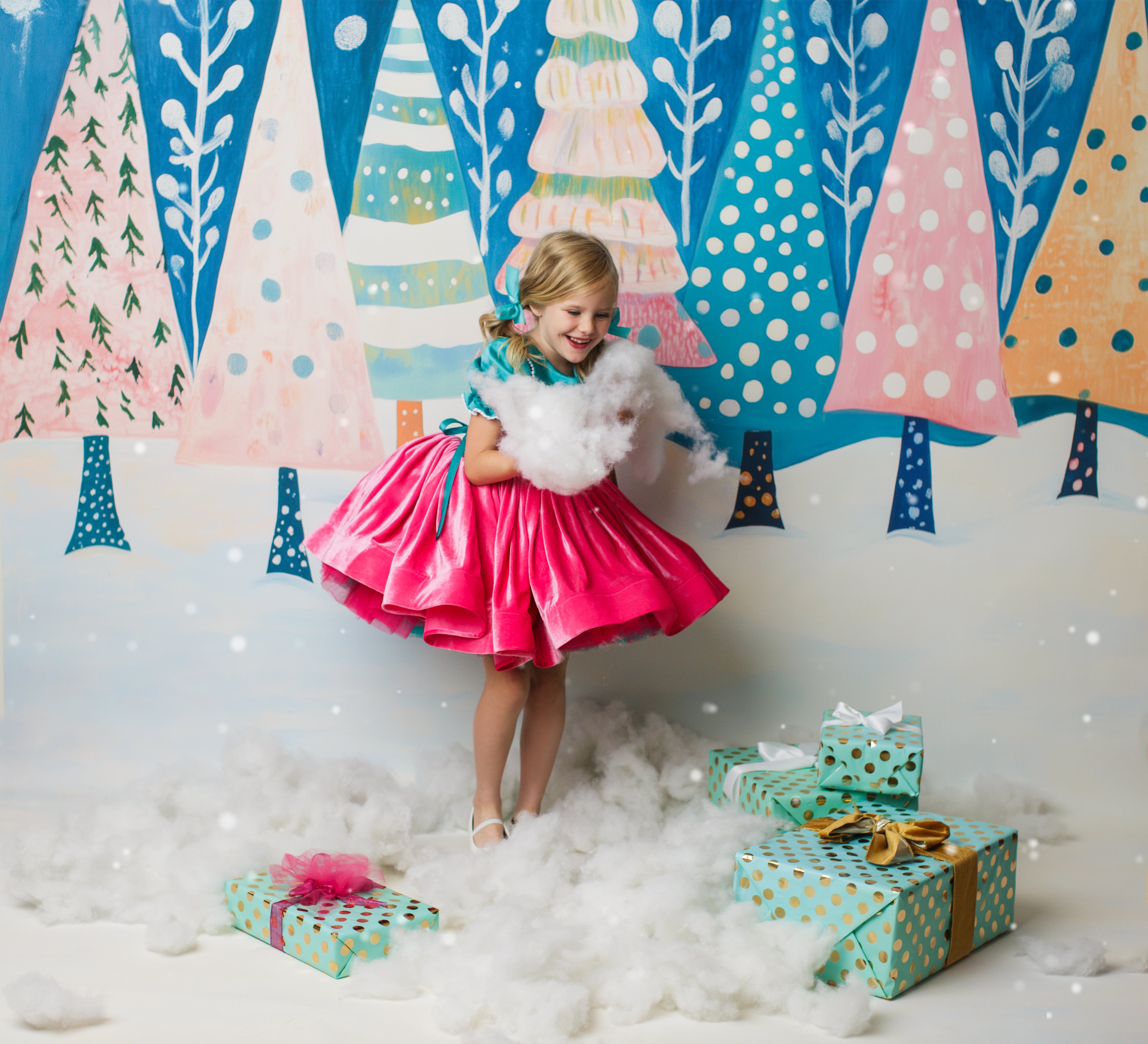 "Candy Affair Dress" - petal length dress ( 6 Year - 7 Year)