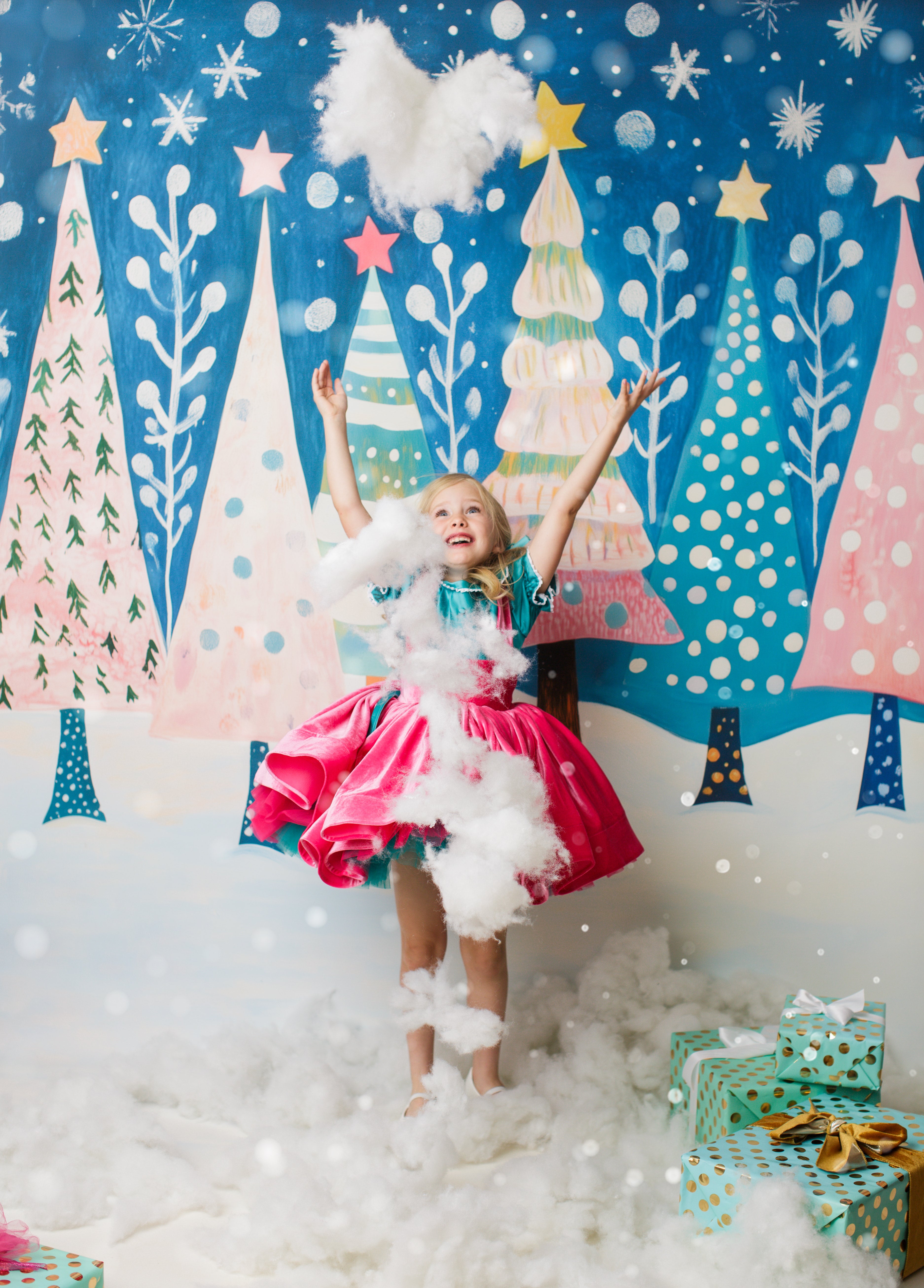 "Candy Affair Dress" - petal length dress ( 6 Year - 7 Year)