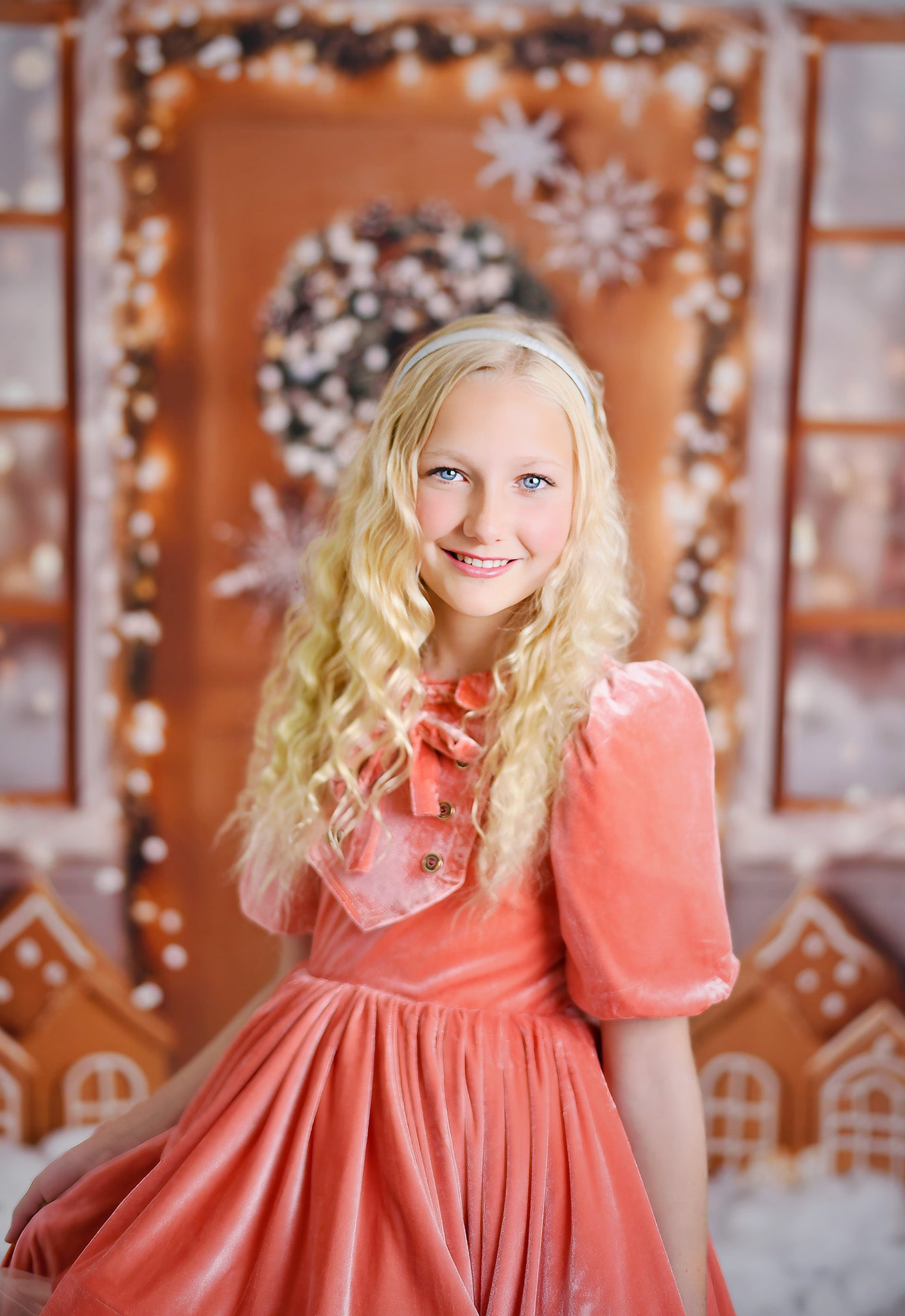 "Kimberly" - Velvet High Low Length Dress + Cape ( 7 Year - Petite 10 Year)