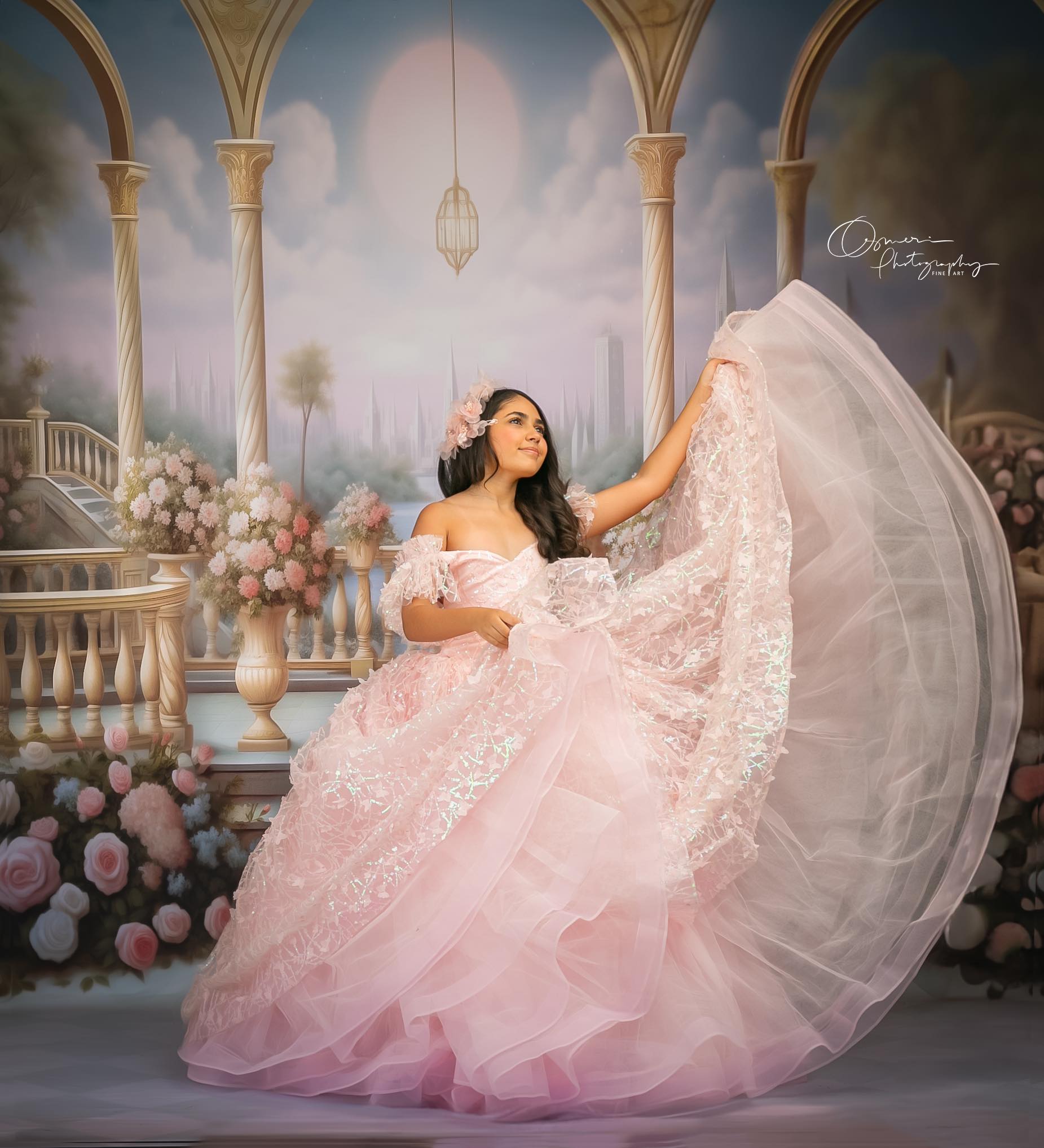 "Blossom Soiree" in pink Floor Length Dress ( 9 Year - Petite 10 Year)