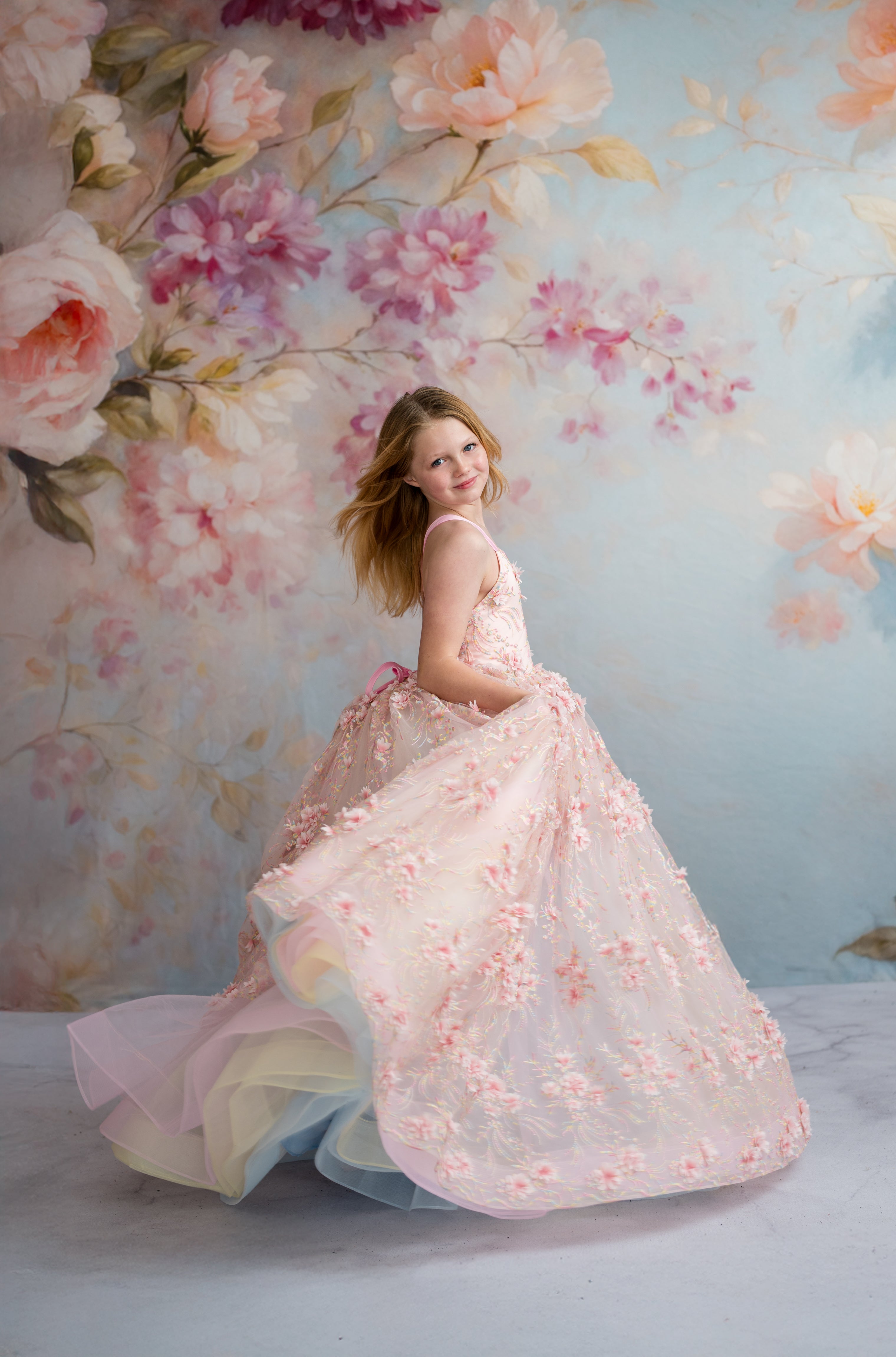 Little Blossom Promise Floor-Length Gown (8 Year-10 Year)