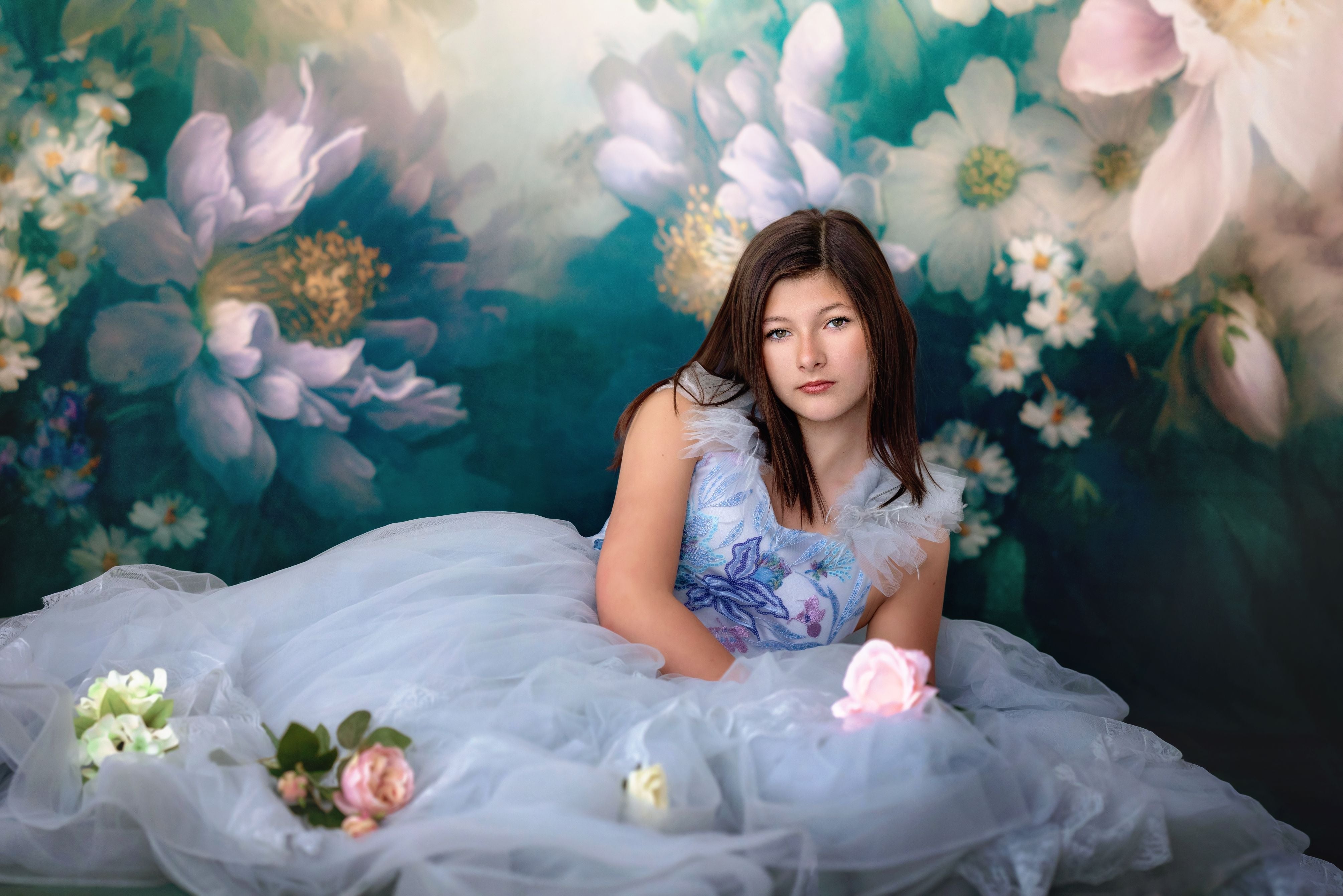"Savannah Bloom" - Floor Length ( 7 Year - Petite 9 Year)