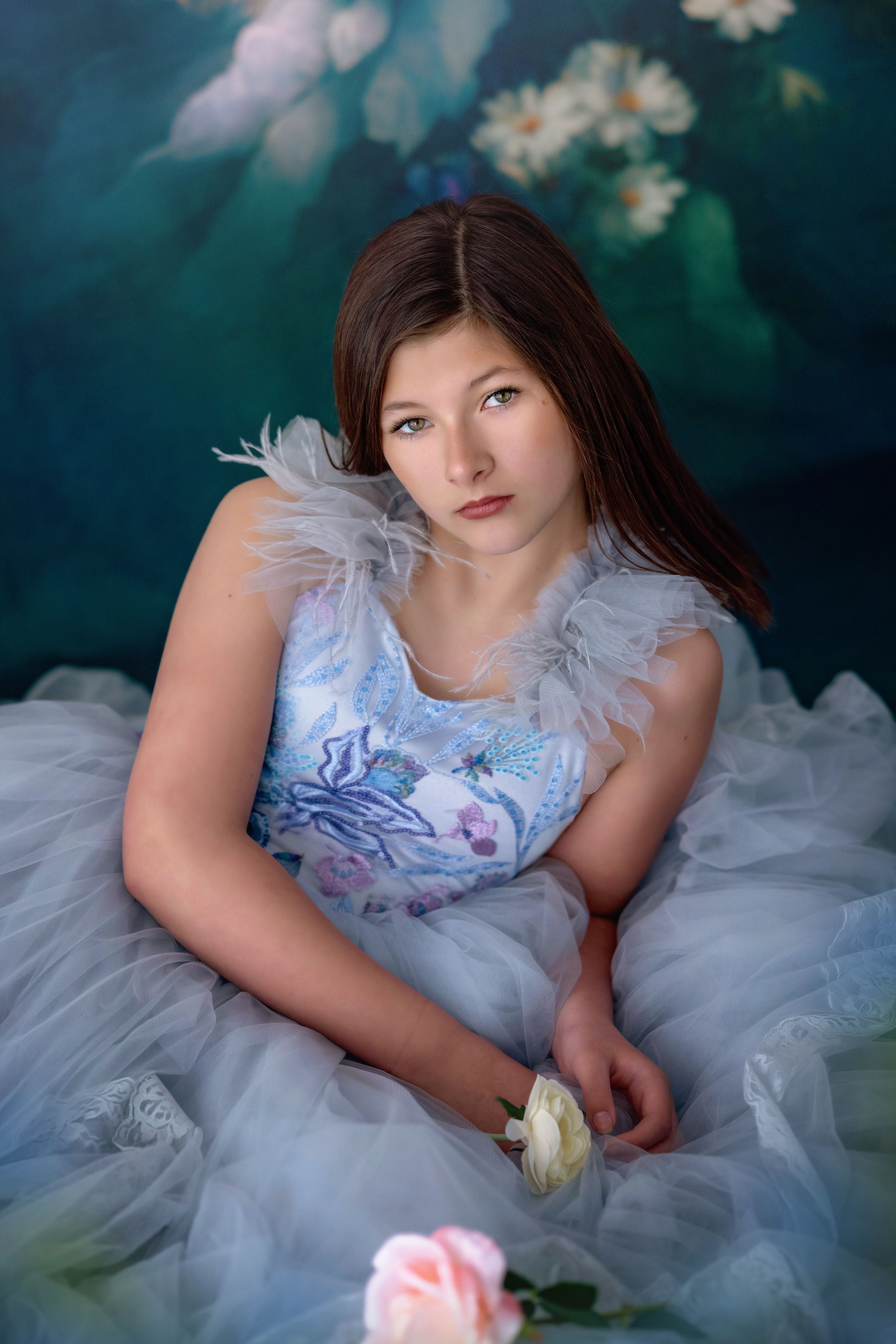 "Savannah Bloom" - Floor Length ( 7 Year - Petite 9 Year)