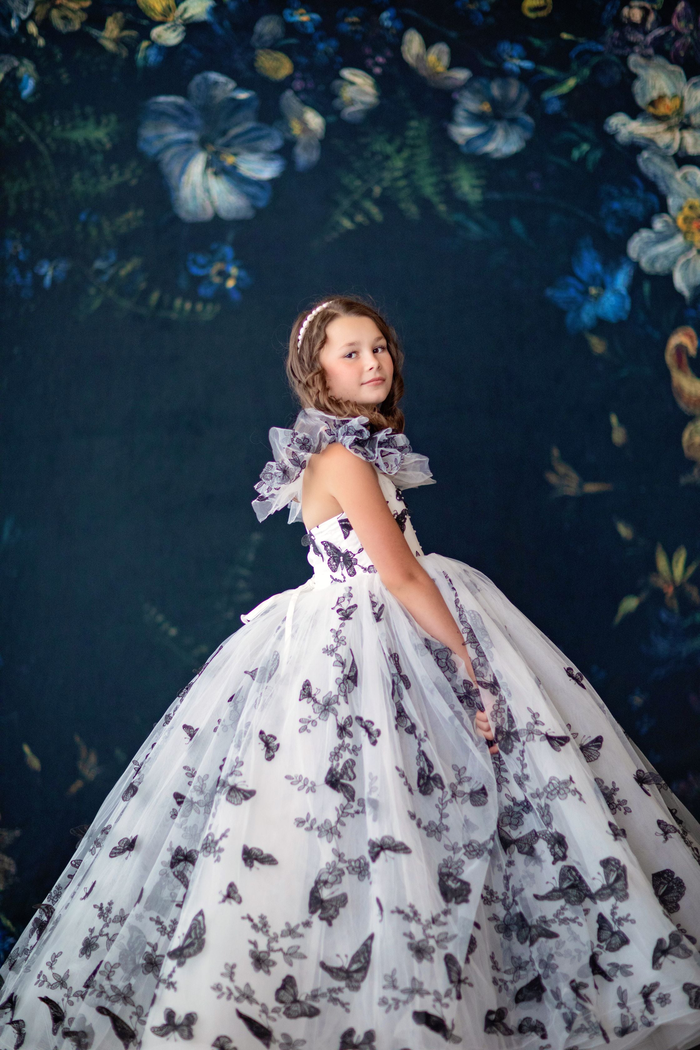 Butterfly Song Gown- select your silhouette Floor Length Gown Editorial Dress, Couture Gown, Special Occasion Dress