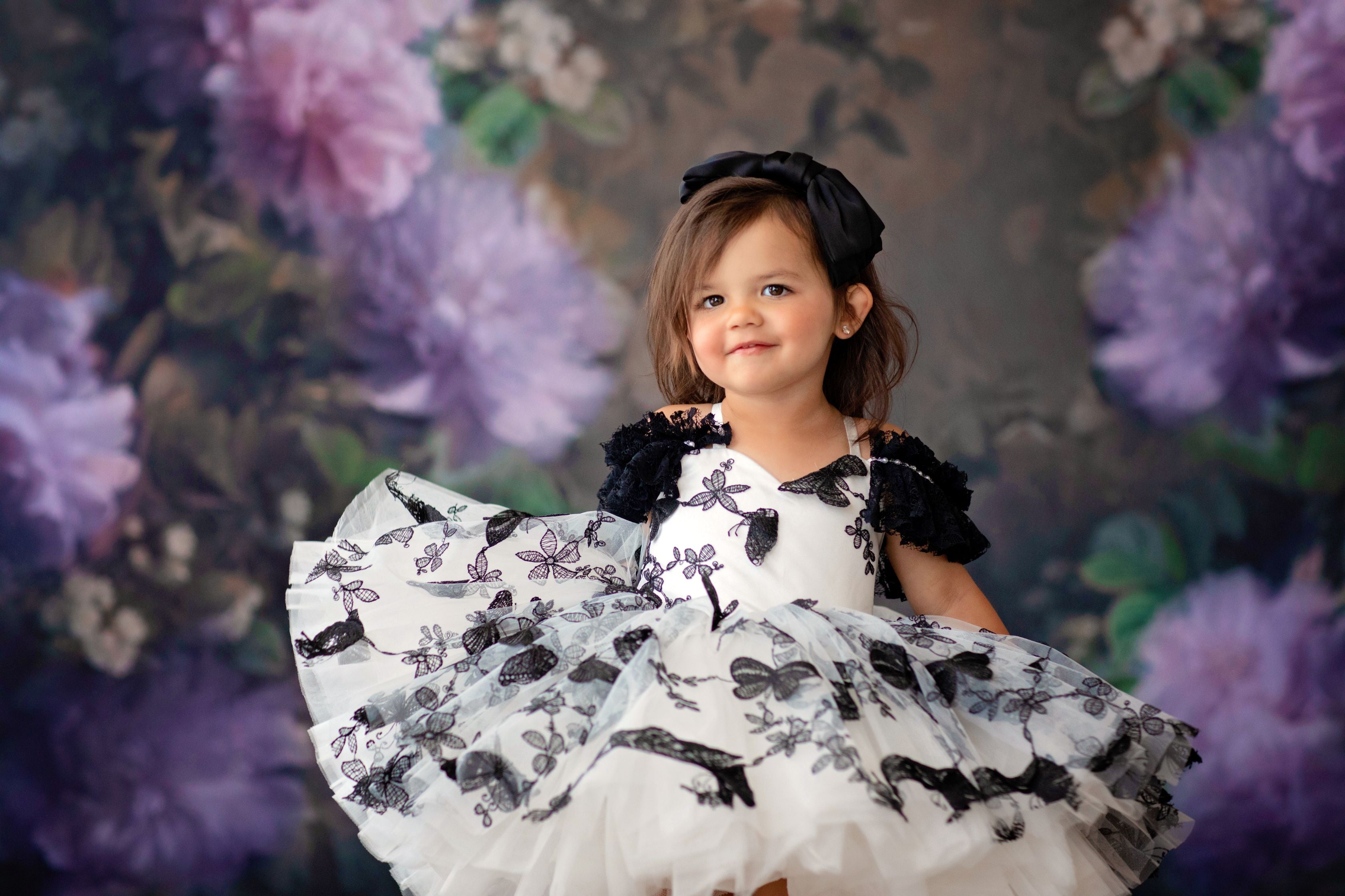 Butterfly Song Gown- select your silhouette Short Length Gown Editorial Dress, Couture Gown, Special Occasion Dress