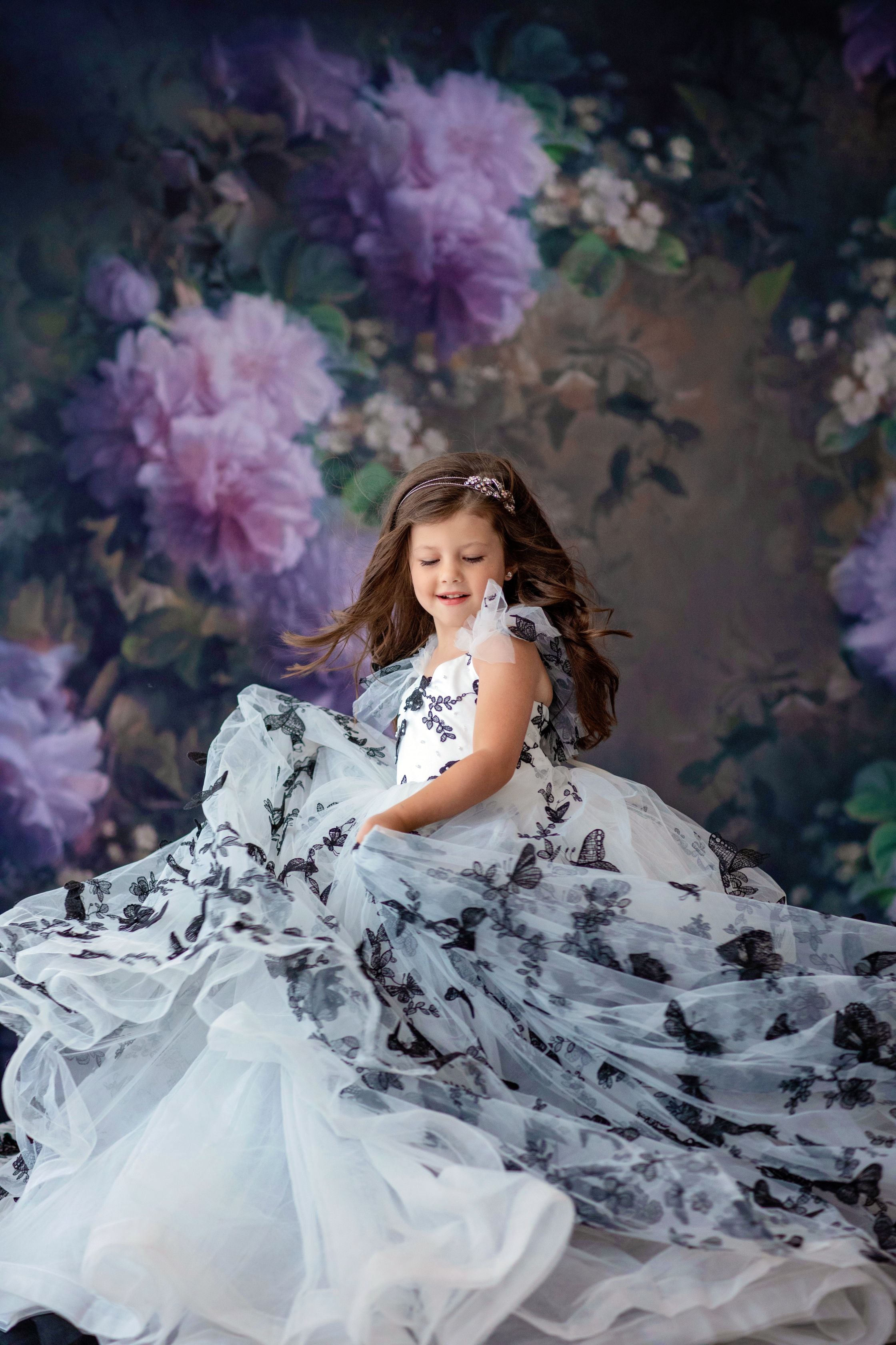 Butterfly Song Gown- select your silhouette Floor Length Gown Editorial Dress, Couture Gown, Special Occasion Dress