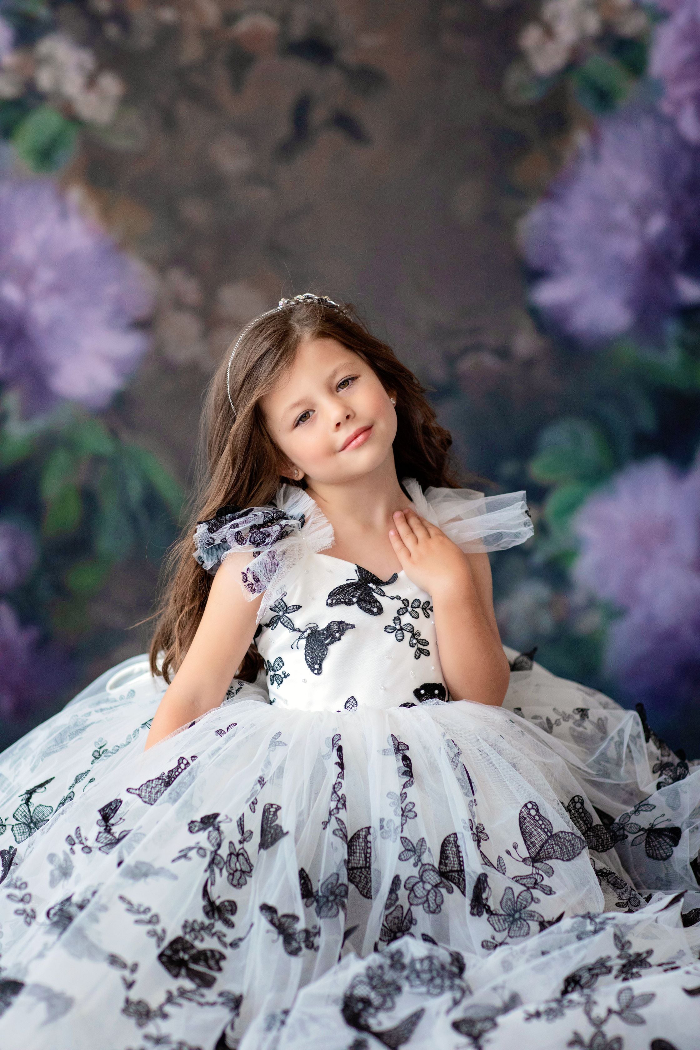 Butterfly Song Gown- select your silhouette Floor Length Gown Editorial Dress, Couture Gown, Special Occasion Dress