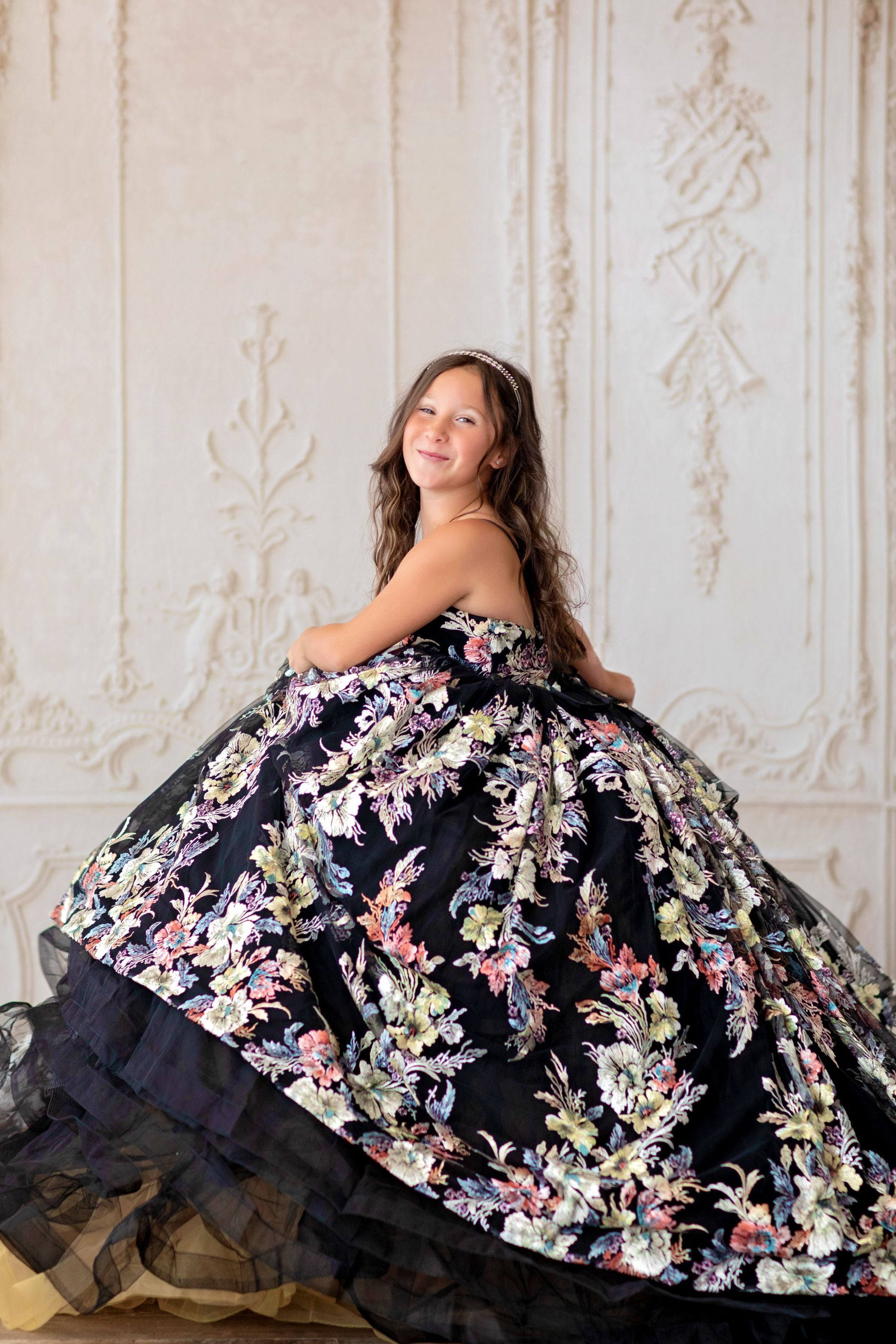 New condition retired rentap "Maribel" -  dress only - Floor long Dress ( 6 Year - Petite 9 Year)
