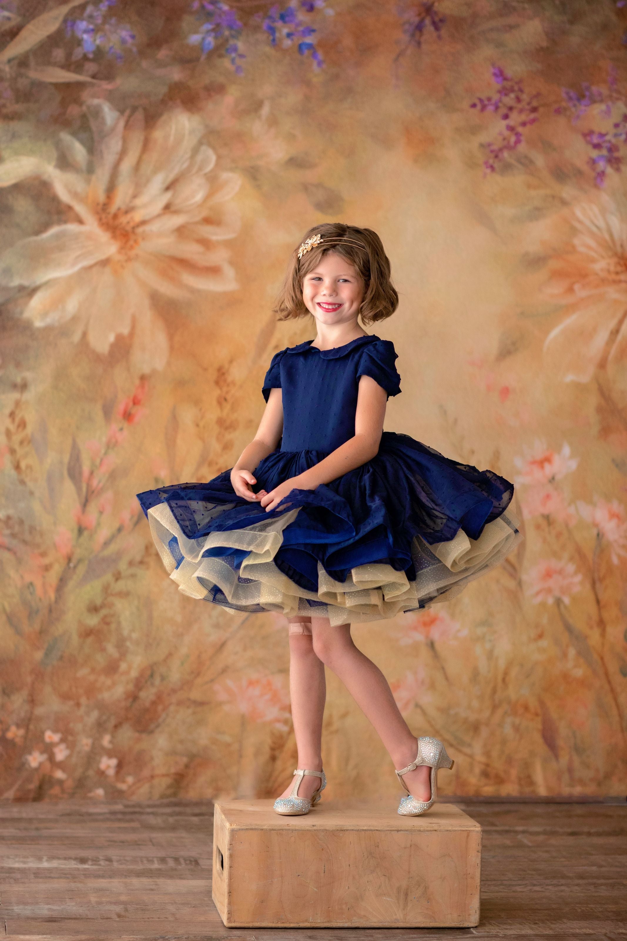 "Ellysyn" - Petal Length Dress + Bloomers - ( 4 Year - Petite 6 Year)