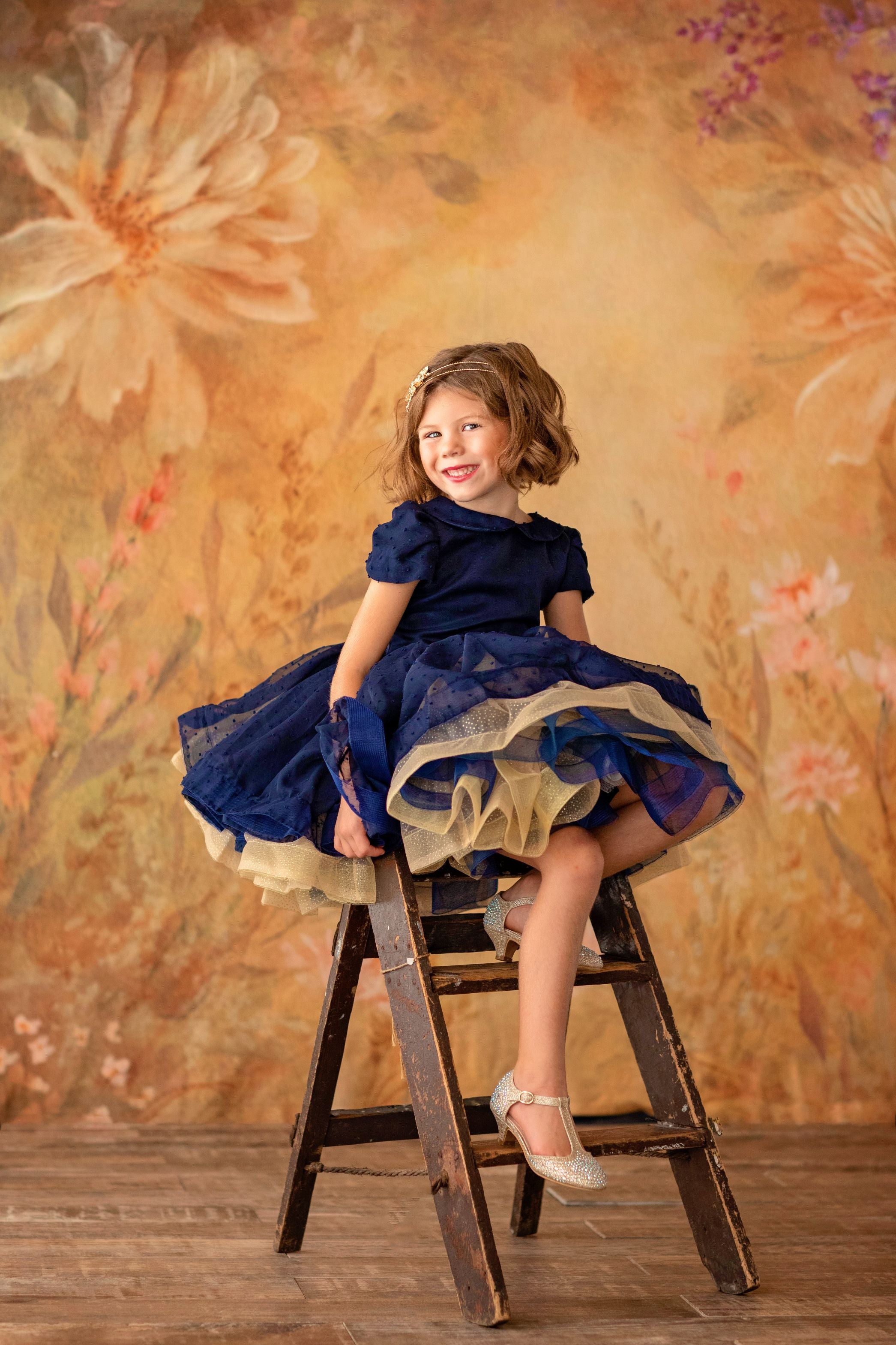 "Ellysyn" - Petal Length Dress + Bloomers - ( 4 Year - Petite 6 Year)
