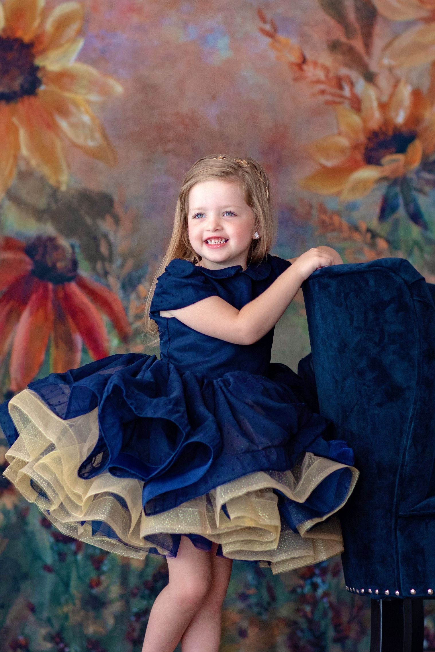 "Ellysyn" - Petal Length Dress + Bloomers - ( 4 Year - Petite 6 Year)