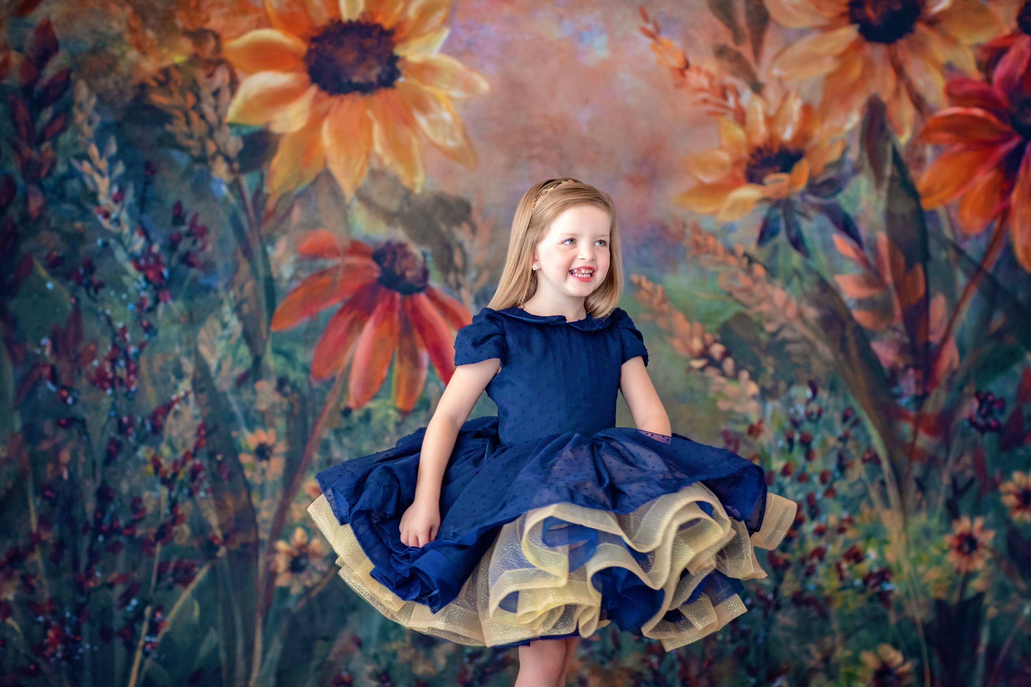"Ellysyn" - Petal Length Dress + Bloomers - ( 4 Year - Petite 6 Year)