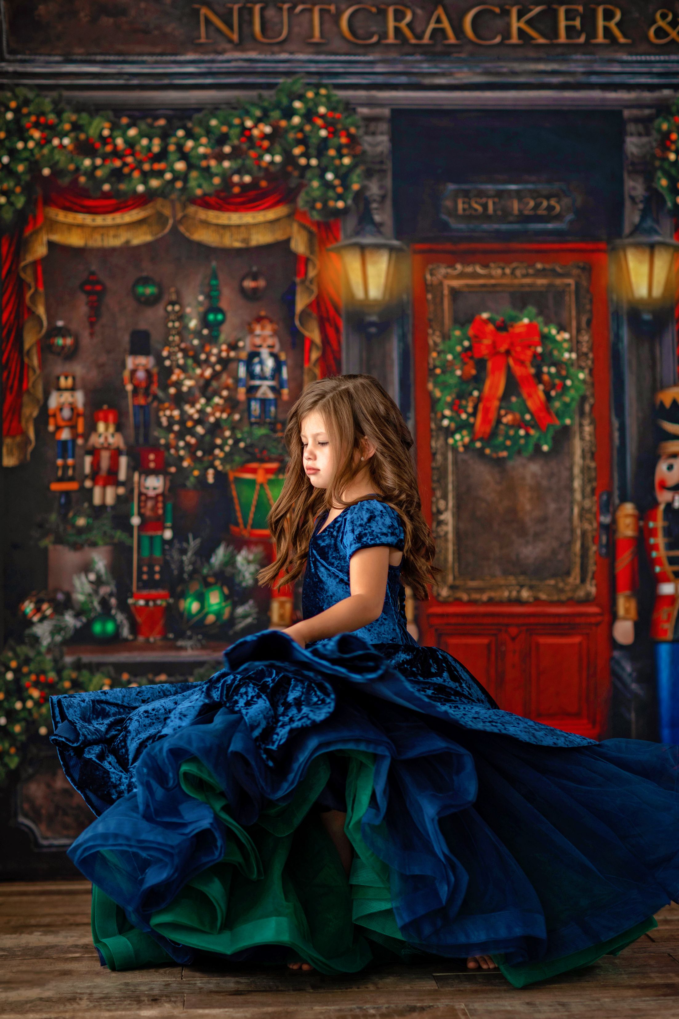 Retired rental EUC Couture gown rental: "Jules" - High Low Length Dress ( 6 Year - Petite 11 Year)