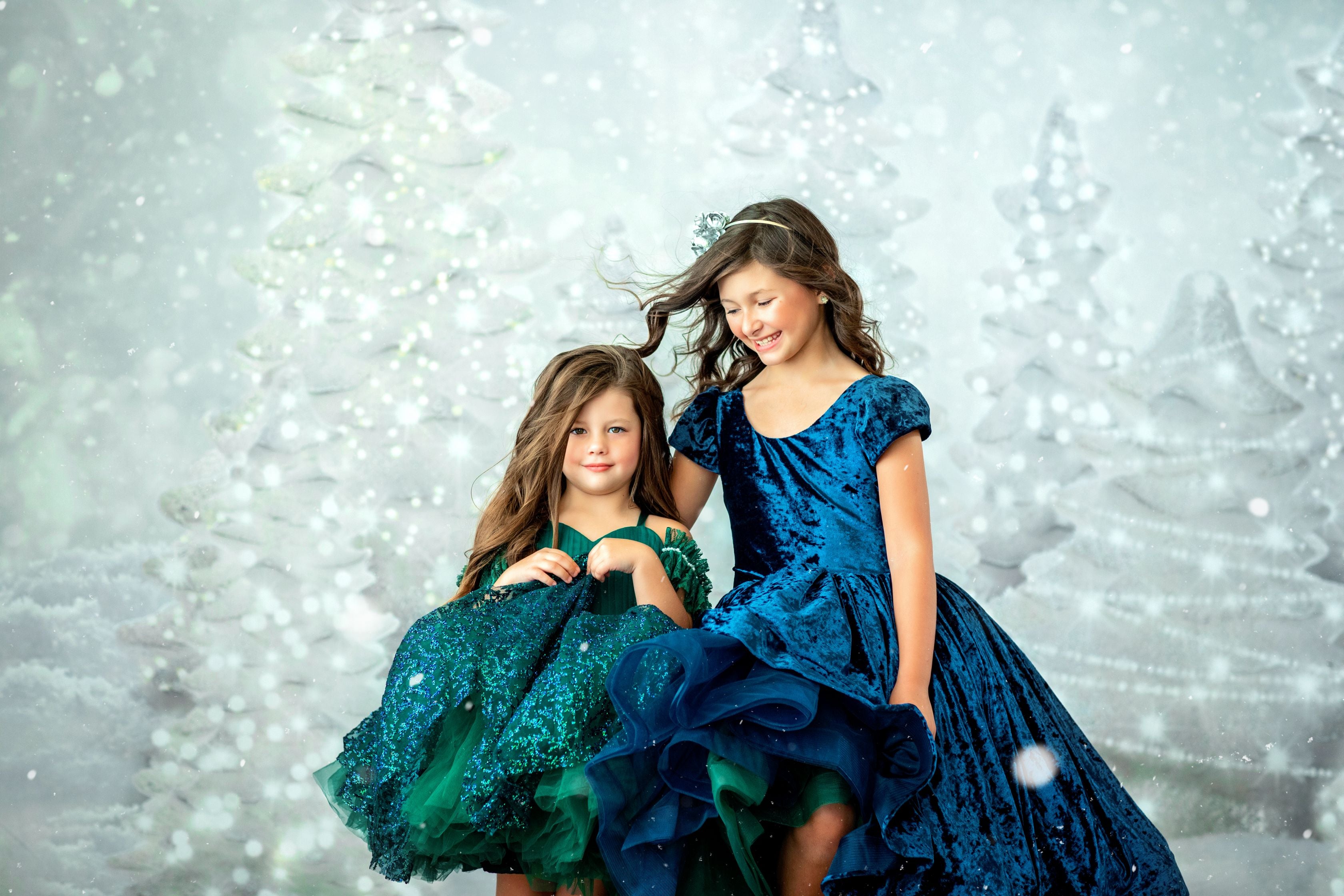 Retired rental EUC Couture gown rental: "Jules" - High Low Length Dress ( 6 Year - Petite 11 Year)