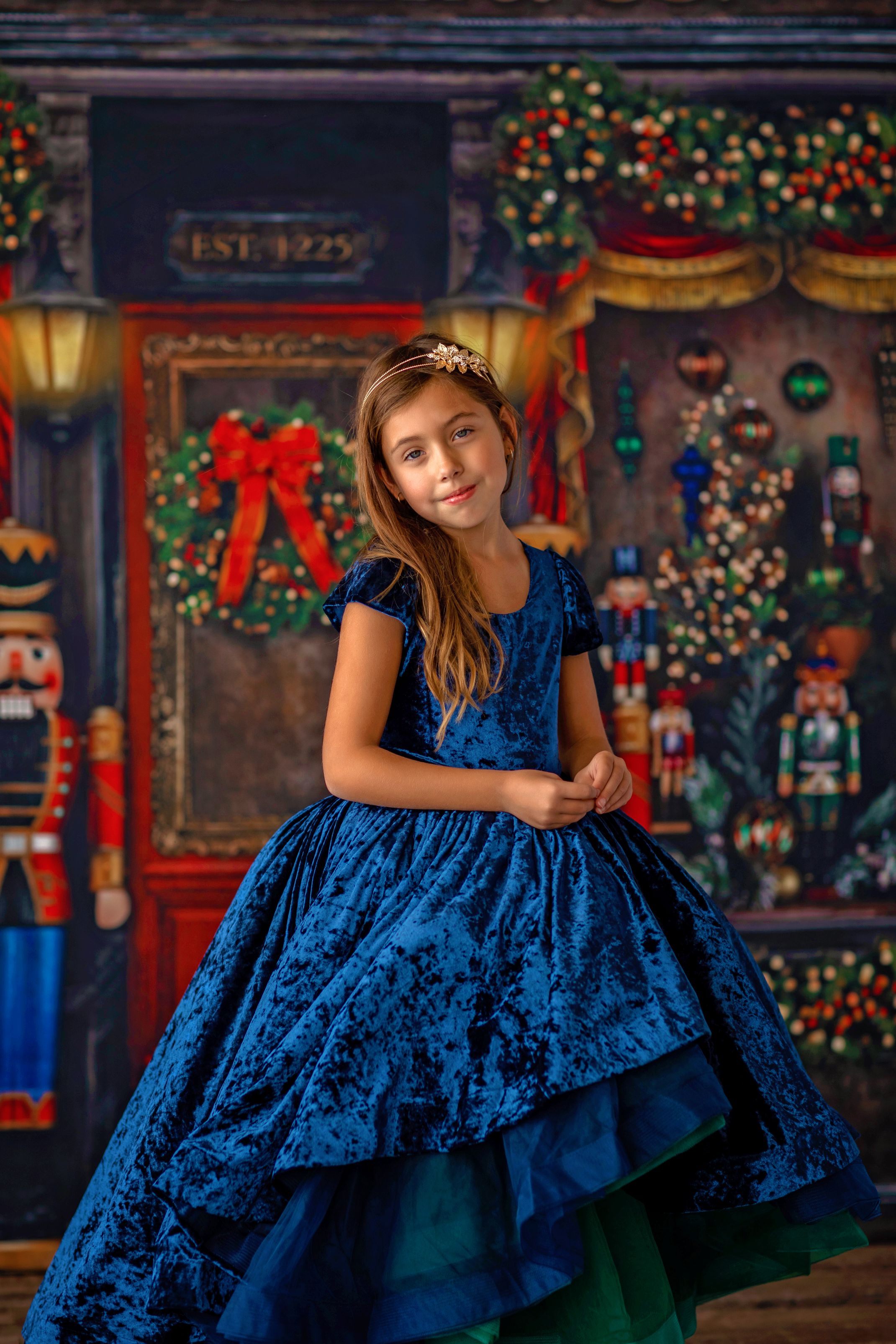 Retired rental EUC Couture gown rental: "Jules" - High Low Length Dress ( 6 Year - Petite 11 Year)