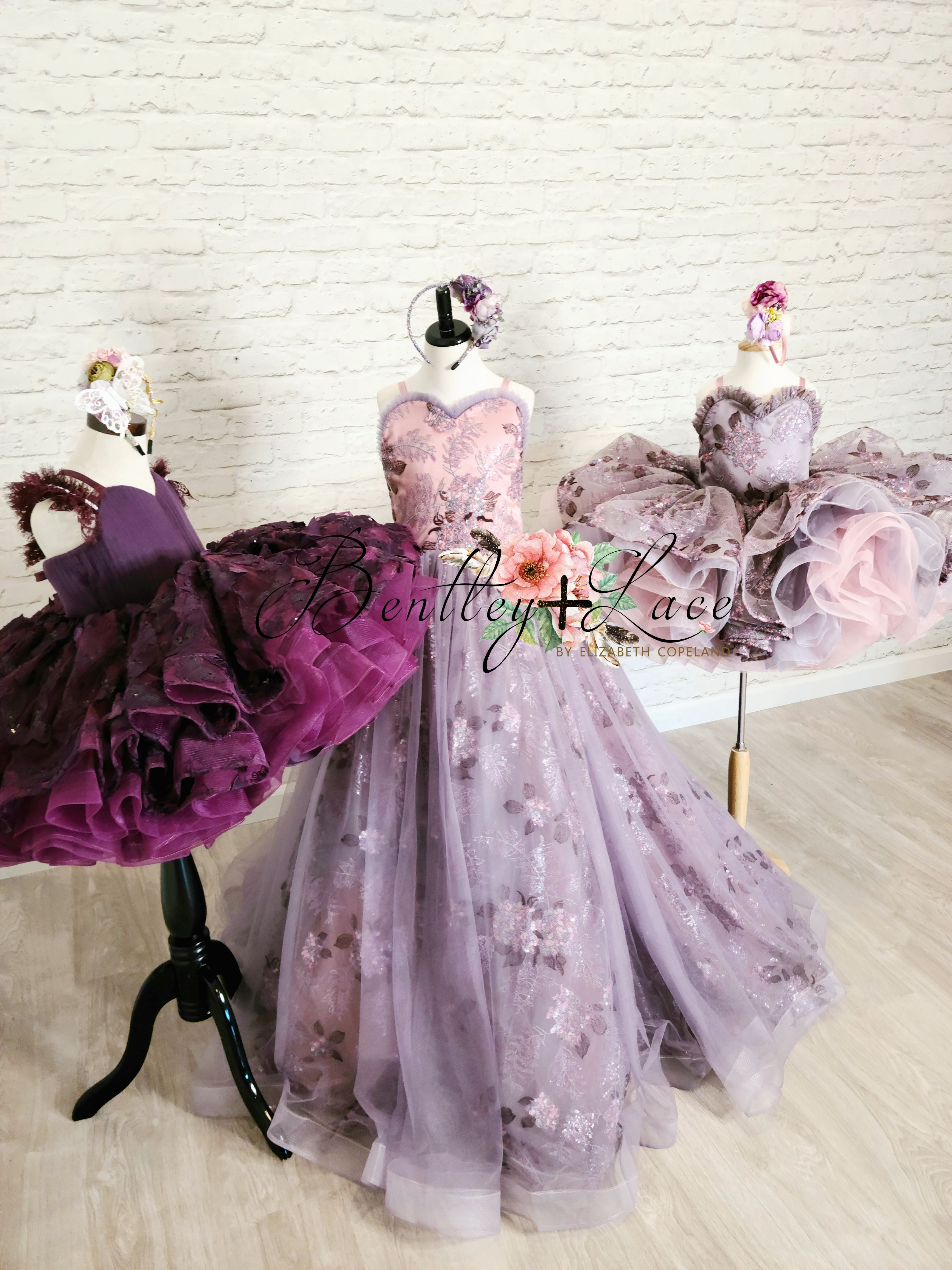 "Butterfly Kisses" - Petal Short Length Dress ( 4 Year - Petite 6 Year)