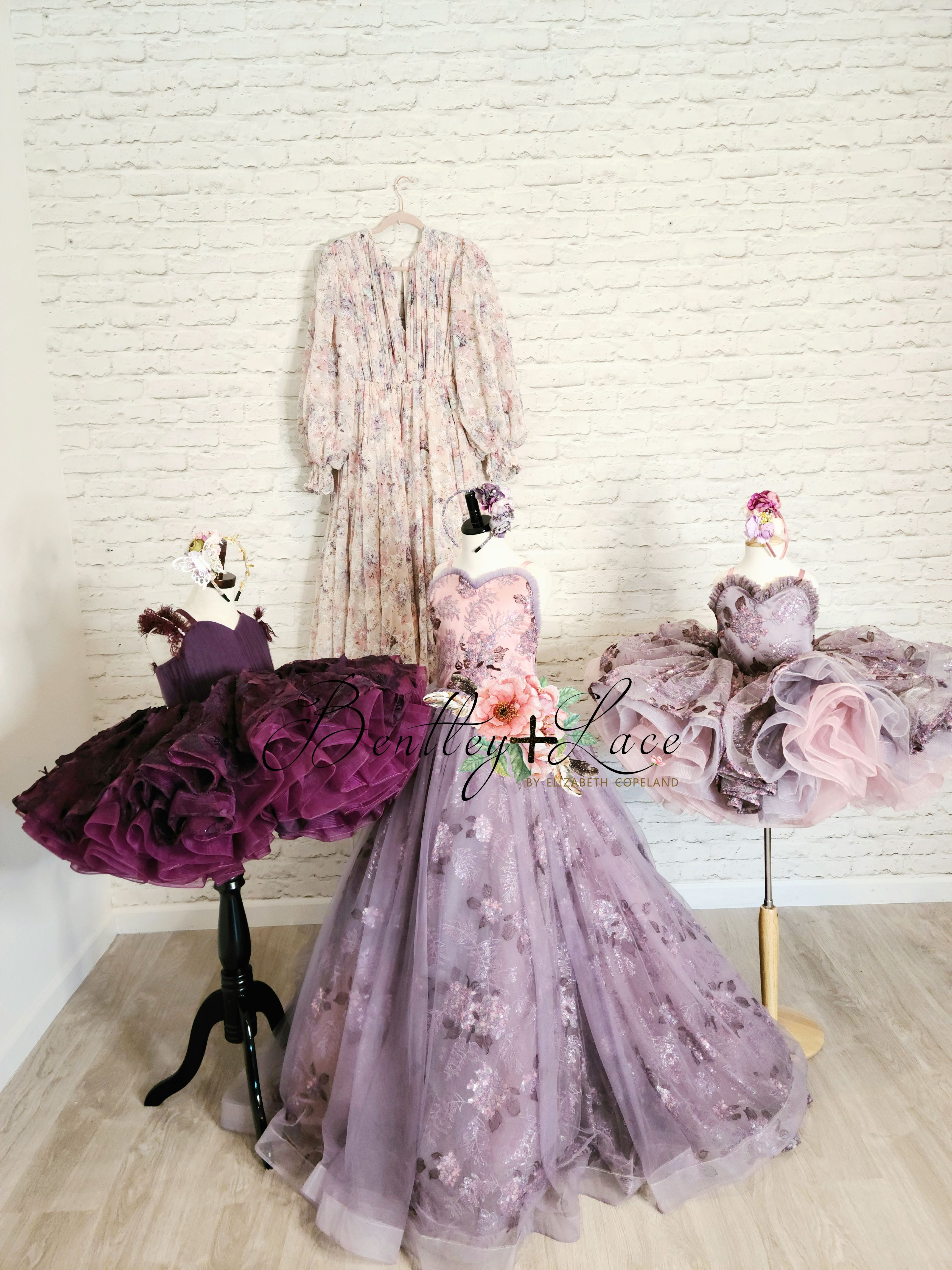 "Butterfly Kisses" - Petal Short Length Dress ( 4 Year - Petite 6 Year)