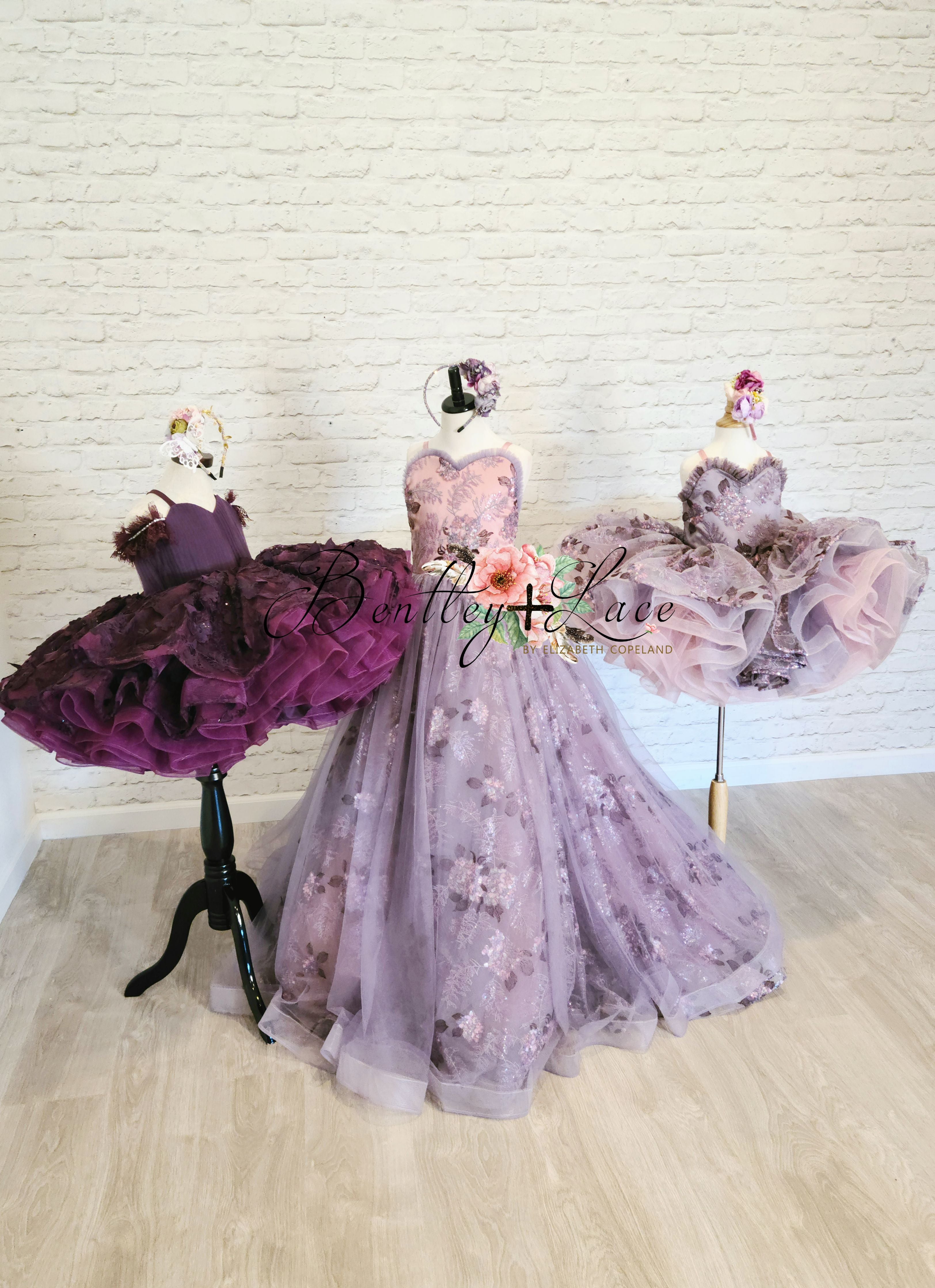 "Butterfly Kisses" - Petal Short Length Dress ( 4 Year - Petite 6 Year)