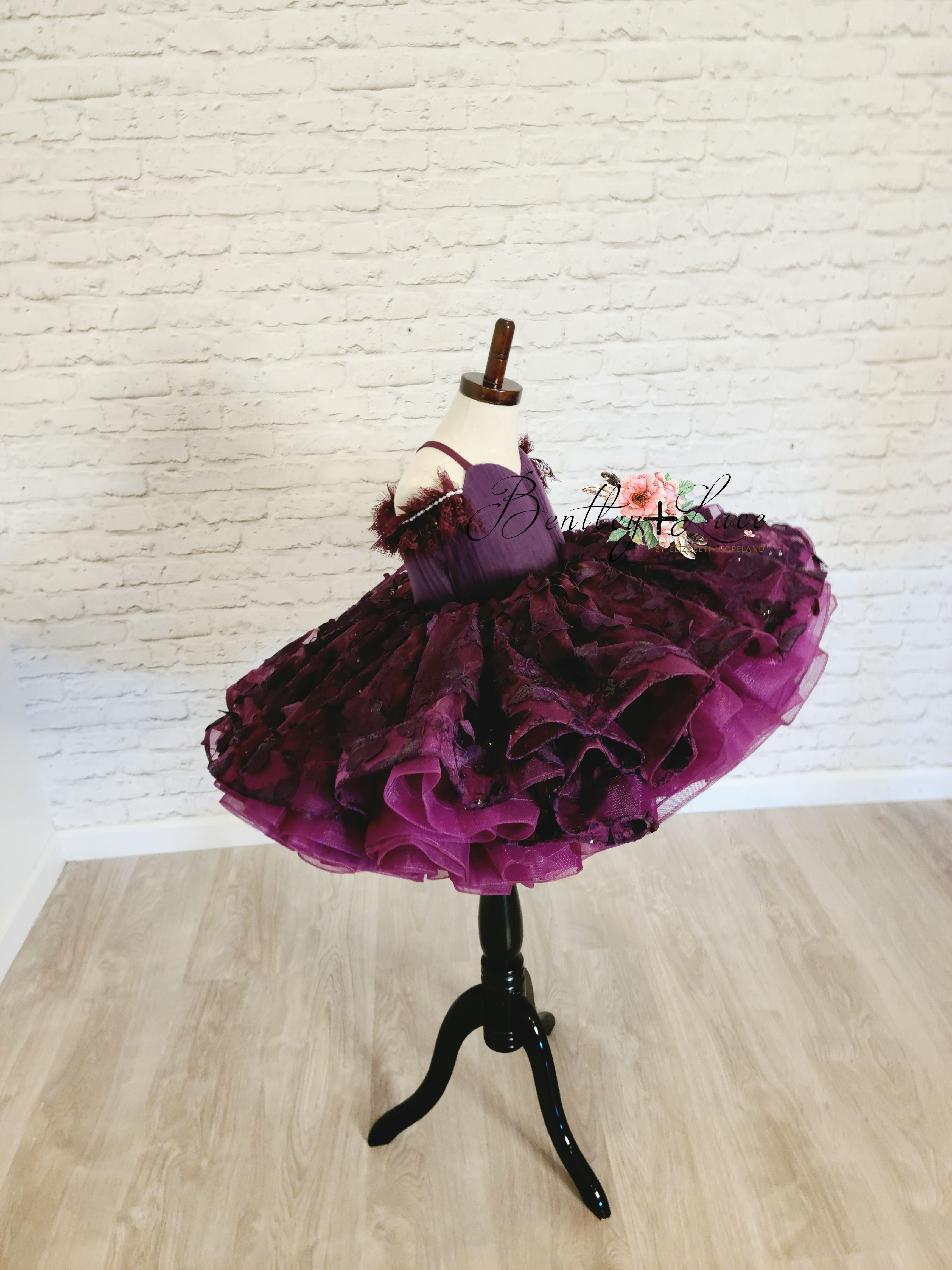 "Butterfly Kisses" - Petal Short Length Dress ( 4 Year - Petite 6 Year)