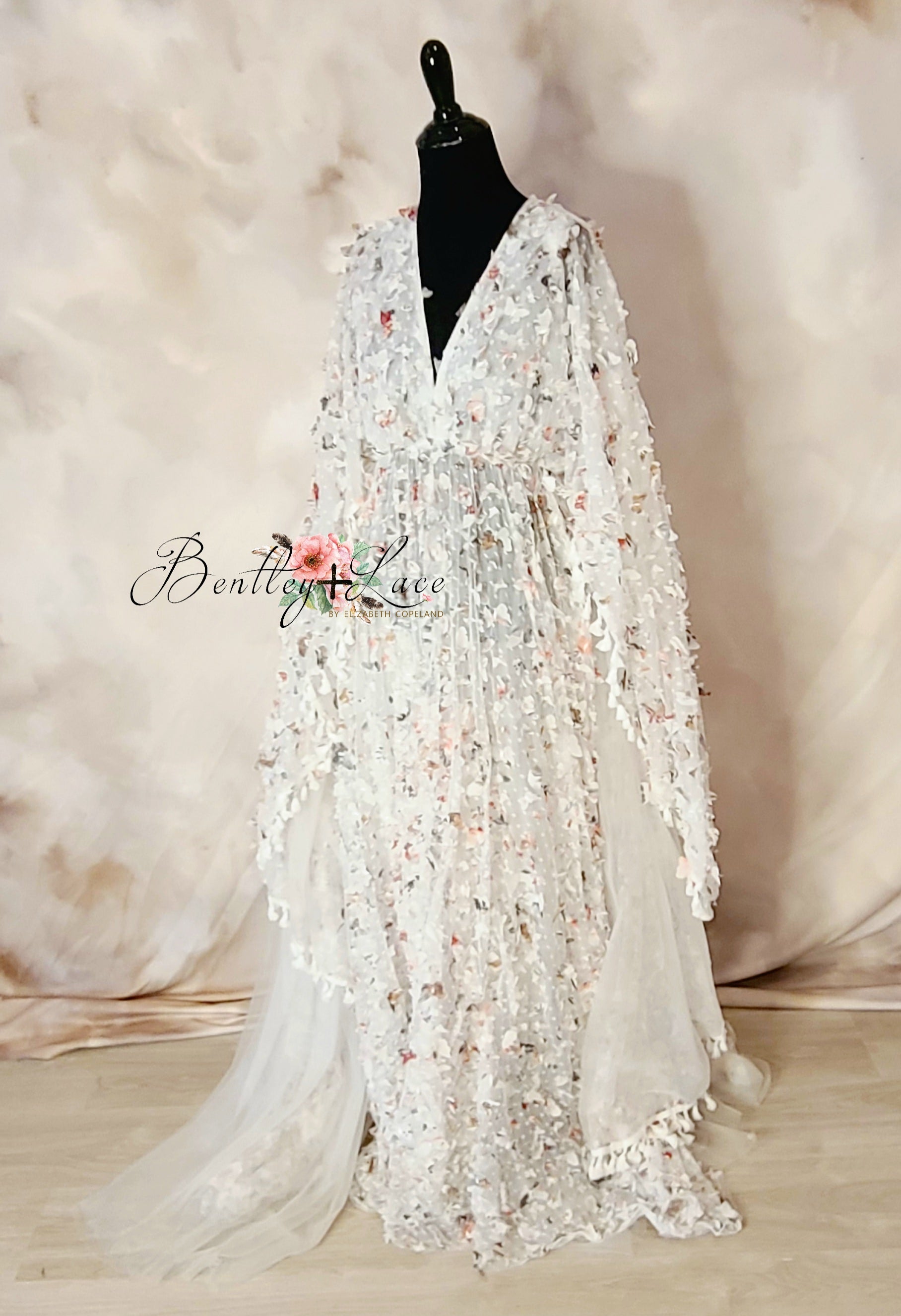NEW Butterfly Cascades (2) Bohemian Inspired gown - bust Approx 39 (Teen/Adult) Maternity/ Non Maternity.