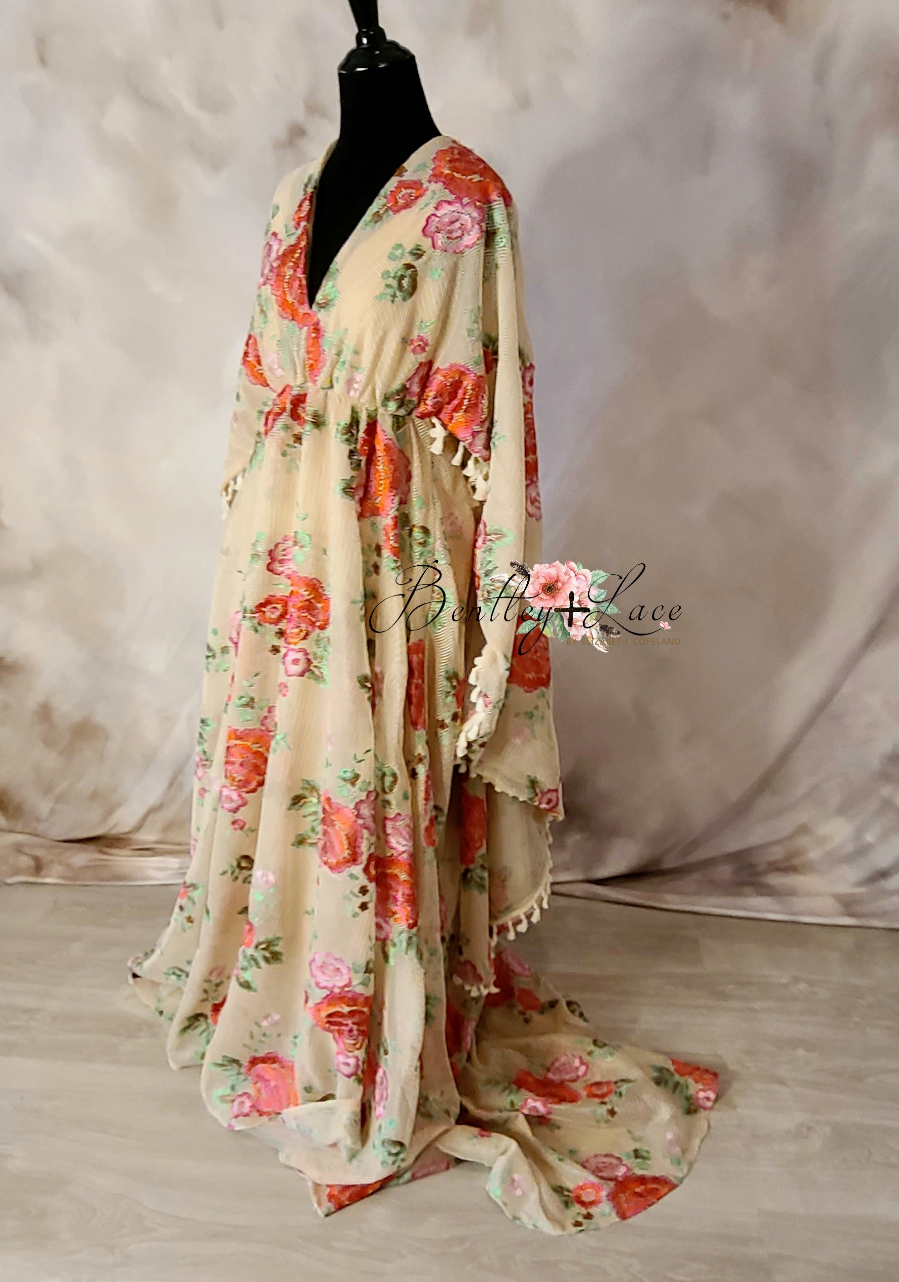NEW Free Spirit in Sand Bohemian Inspired gown (Teen/Adult) Maternity/ Non Maternity.