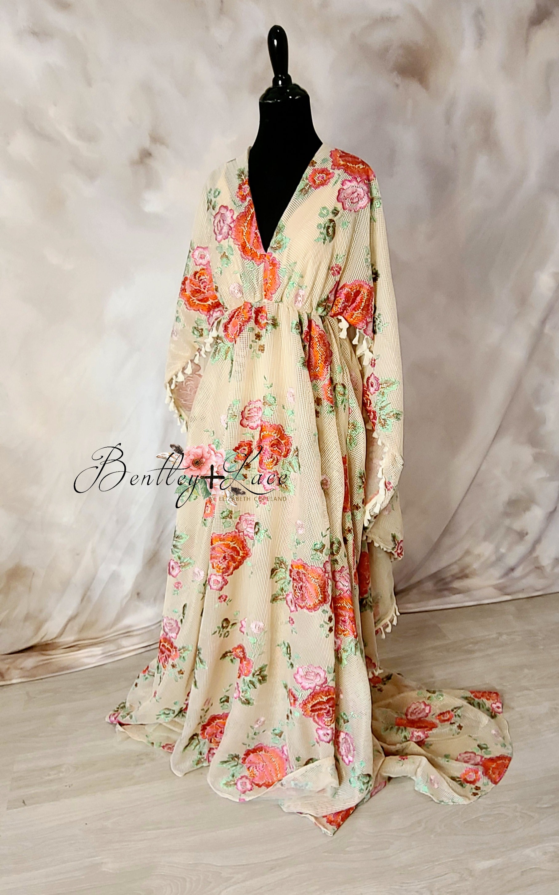 NEW Free Spirit in Sand Bohemian Inspired gown (Teen/Adult) Maternity/ Non Maternity.