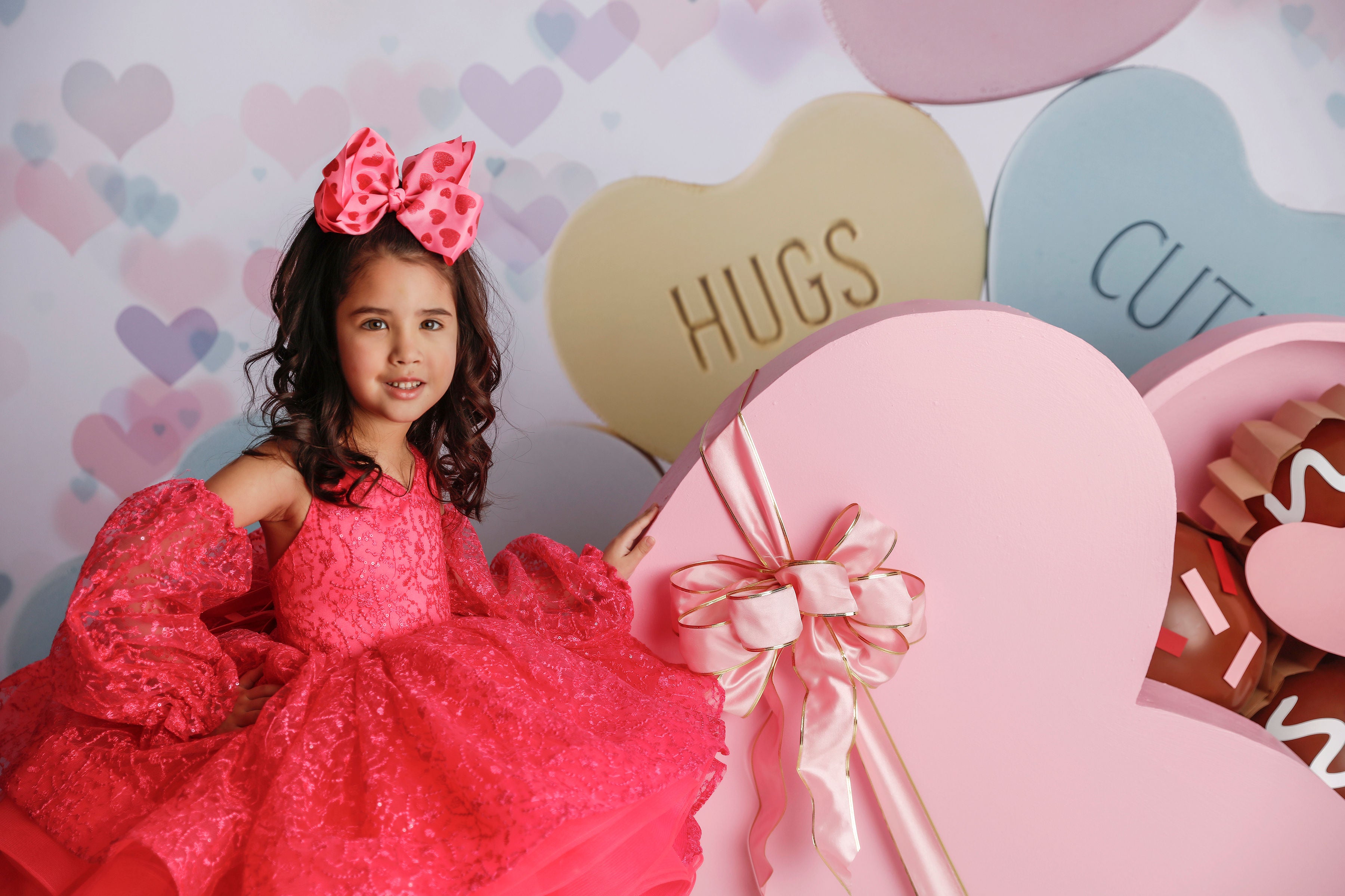 "Whit" Petal Length Dress Pink - detachable sleeves (4 Year - Petite 5 Year- up to possible 6.)