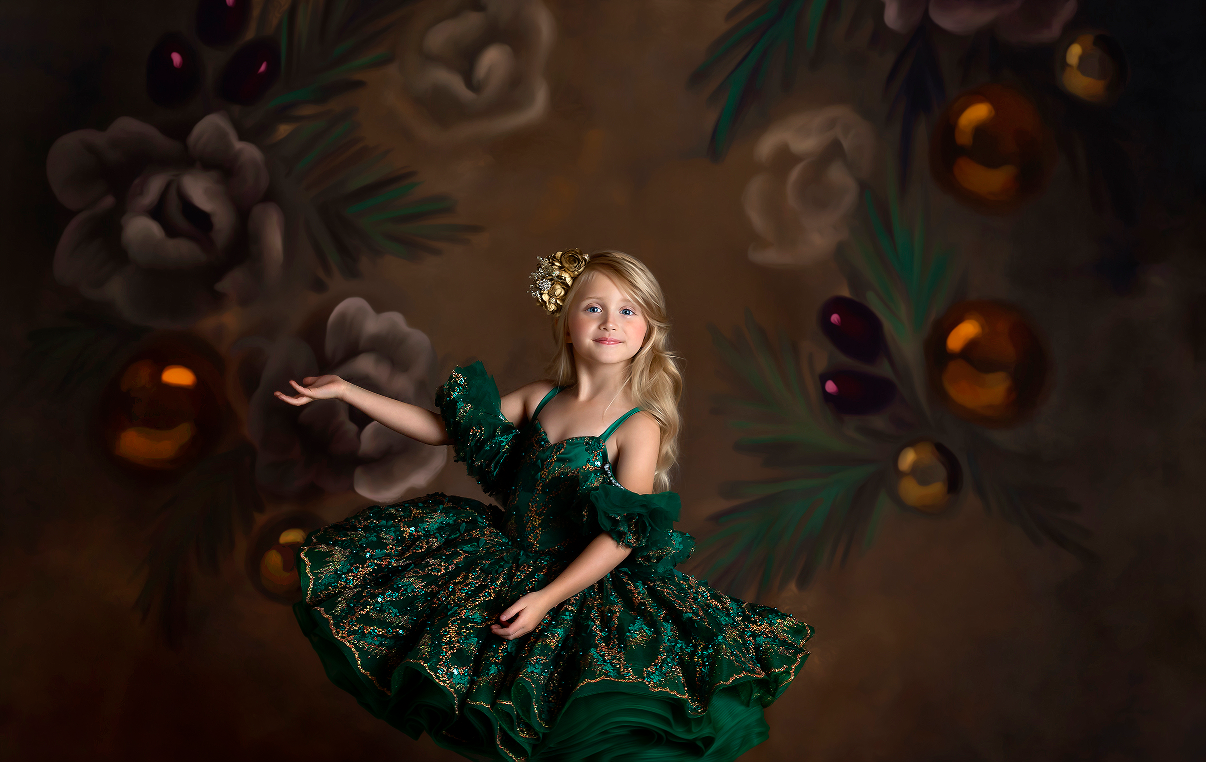 "Jewel" Petal Length Dress ( 4 Year - Petite 5 Year)