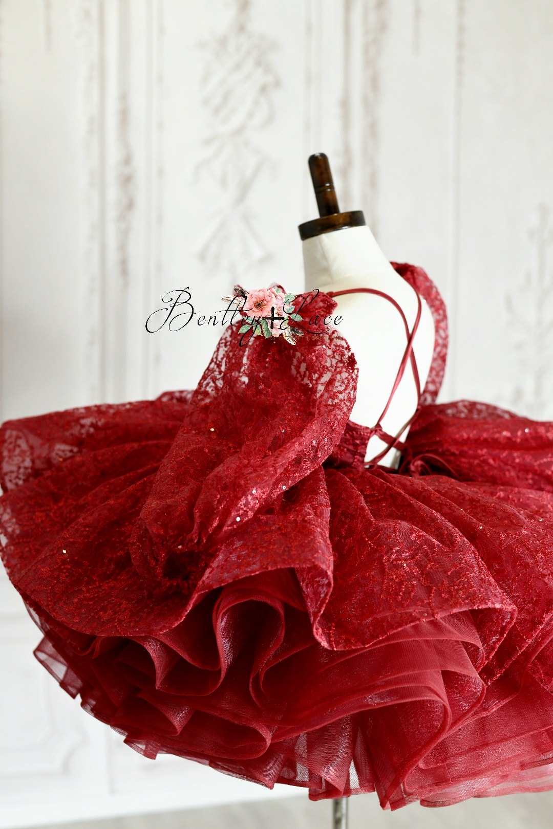 "Whit" Red - sleeves not included Petal Length Dress ( 4 Year - Petite 5 Year)