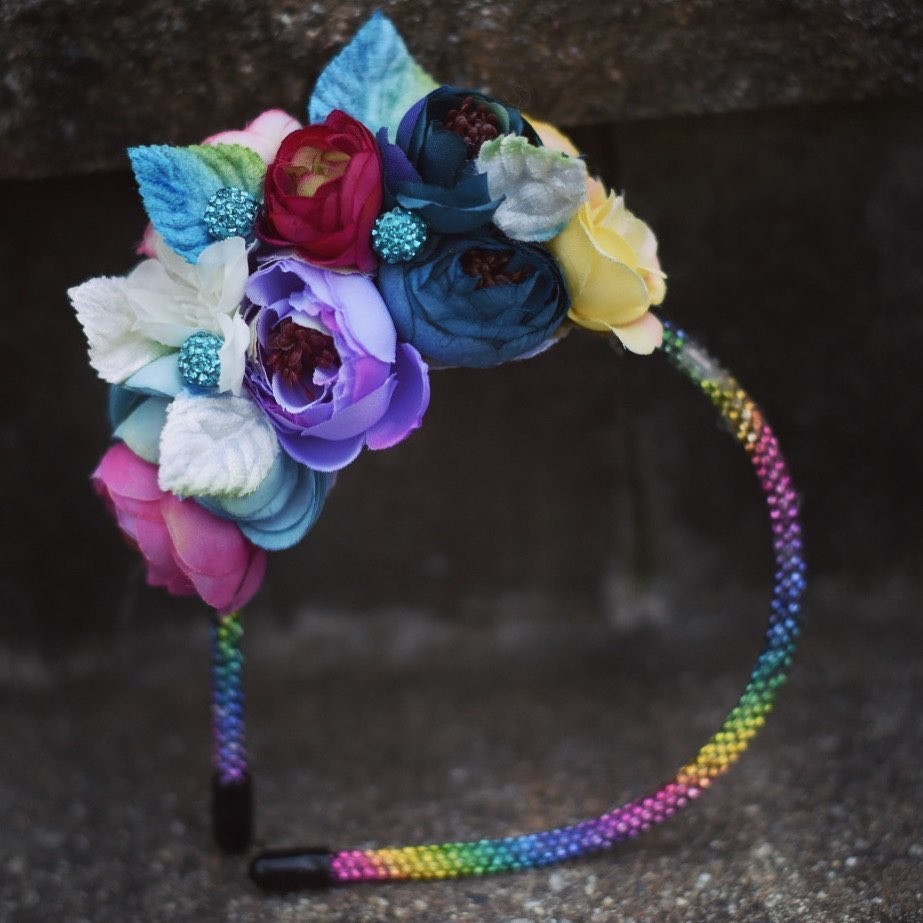 Rainbow Cake Headband