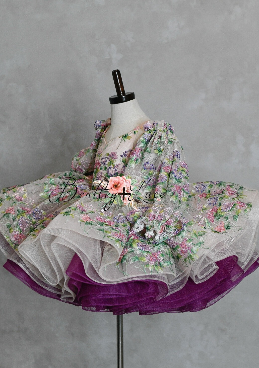 RETIRED RENTAL EUC "Delilah" -  dress+detachable sleeves-Petal Length Dress ( 4 Year - Petite 5 Year)