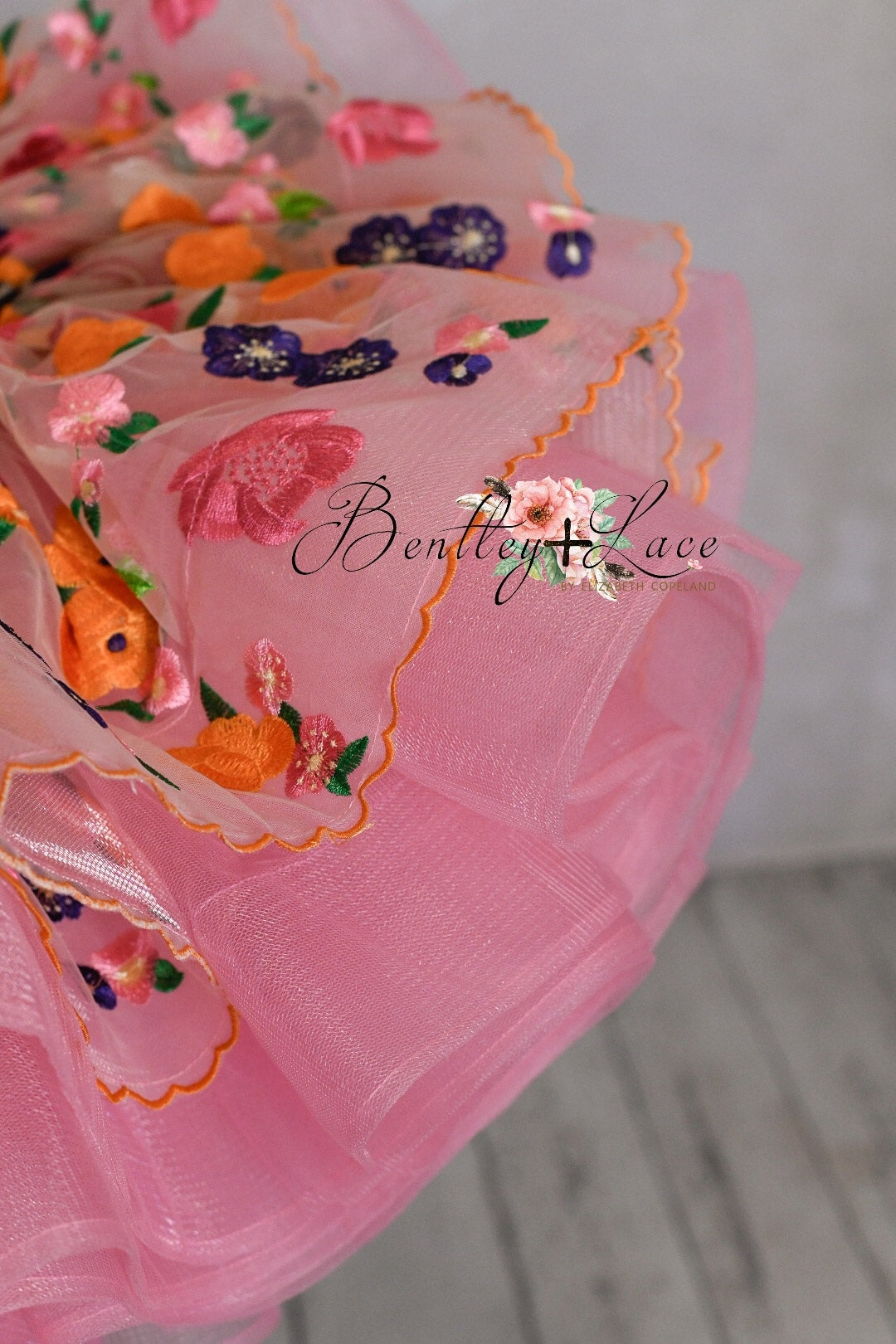 RETIRED RENTAL EUC "Enchanted" -  Petal Length Dress Pink Skirt ( 4 Year - Petite 5 Year)