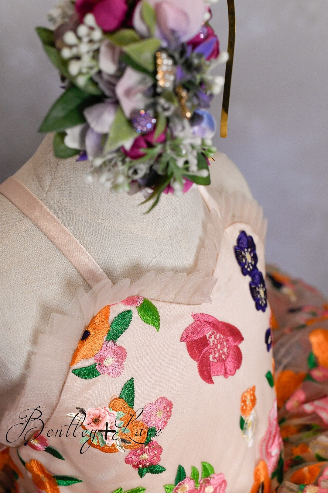 RETIRED RENTAL EUC "Enchanted" -  Petal Length Dress Pink Skirt ( 4 Year - Petite 5 Year)