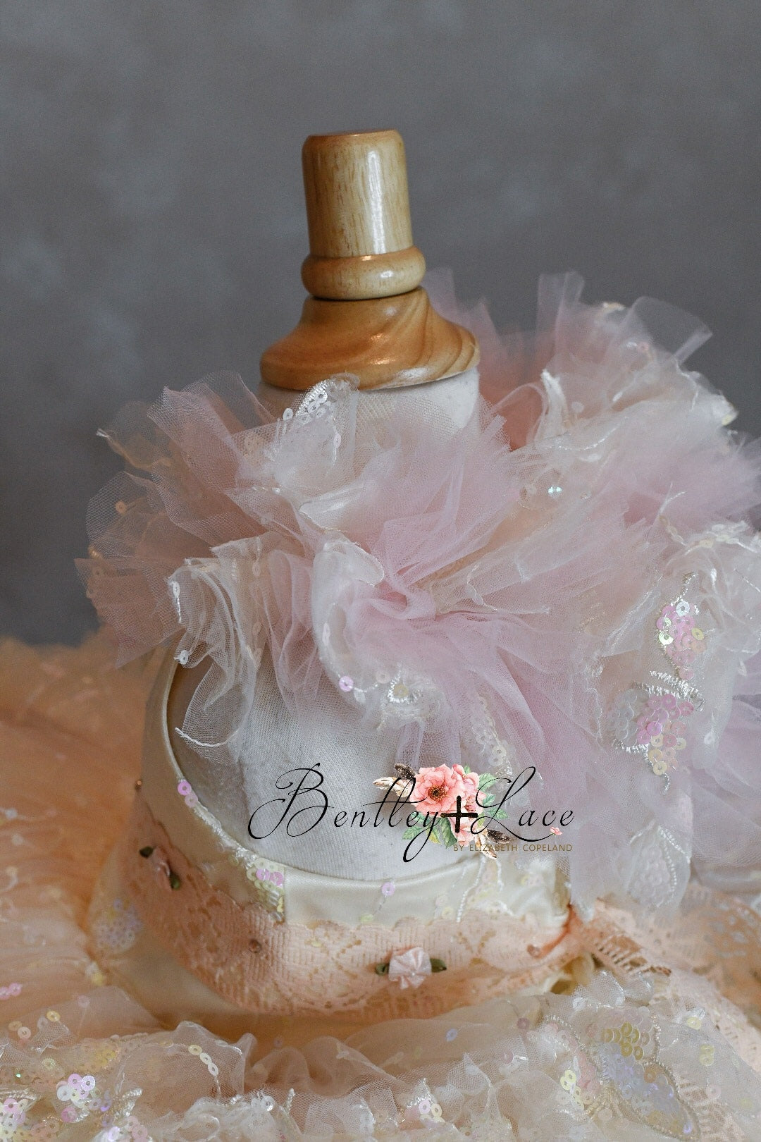 "Daydreaming" Butterflies soft champagne +pink - Petal Length Dress ( 3 Year - Petite 4 Year)