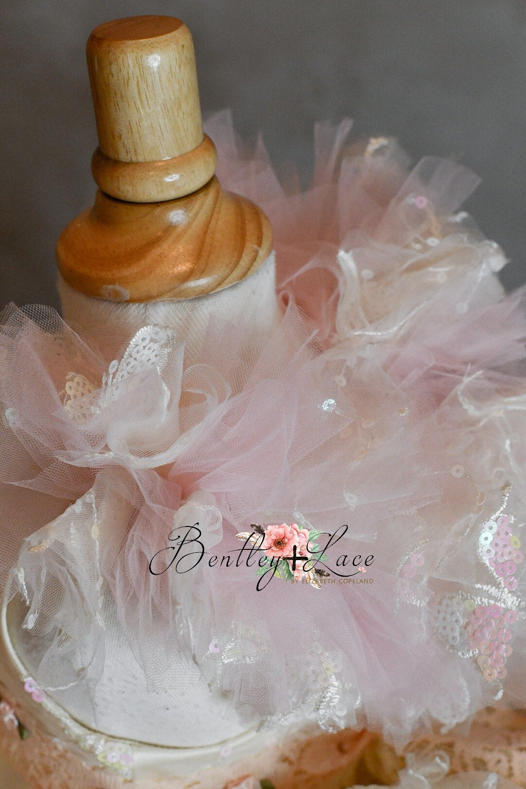 "Daydreaming" Butterflies soft champagne +pink - Petal Length Dress ( 3 Year - Petite 4 Year)