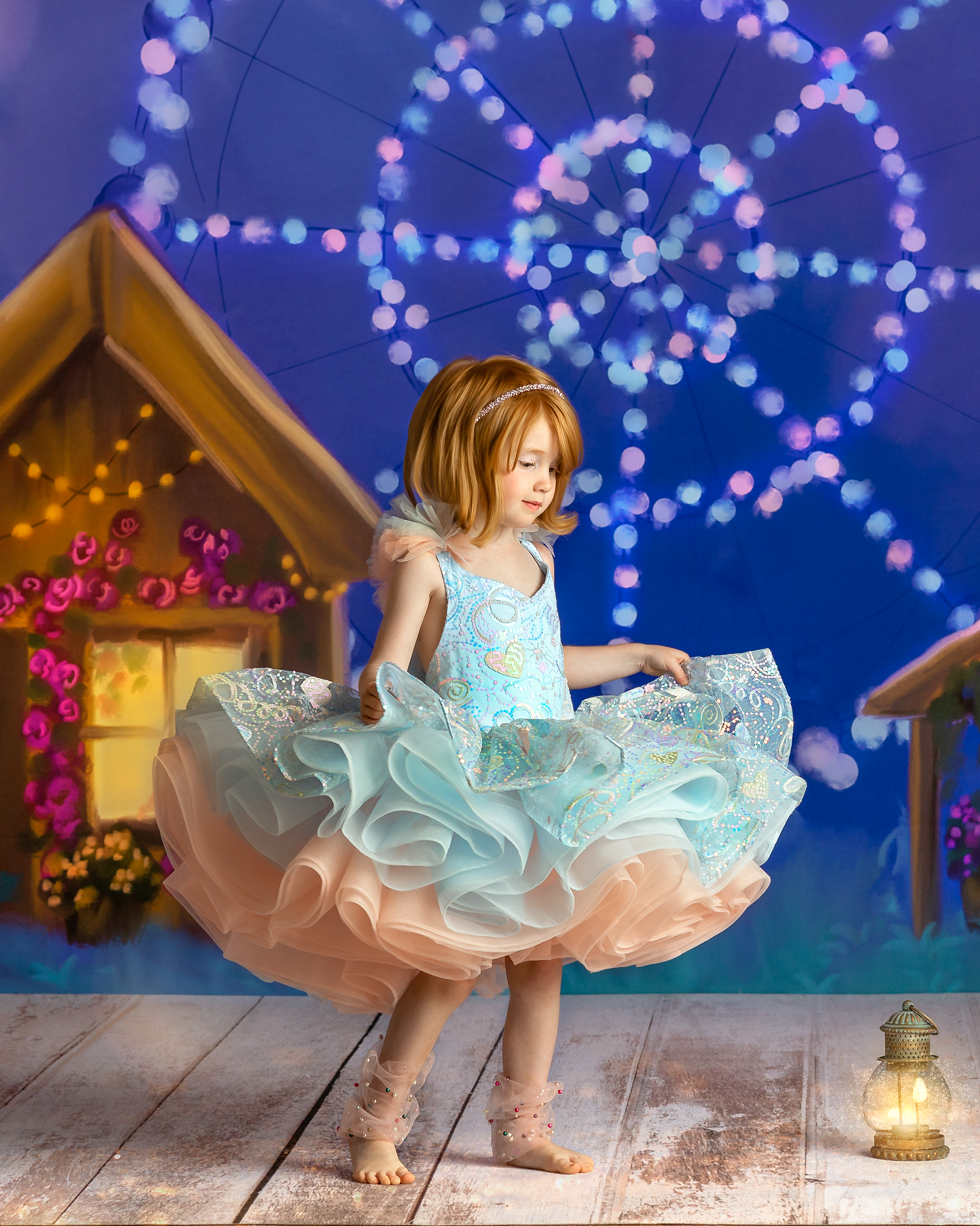 "Birthday Party" - Petal Short Length Dress (4 Year - 5 Year)