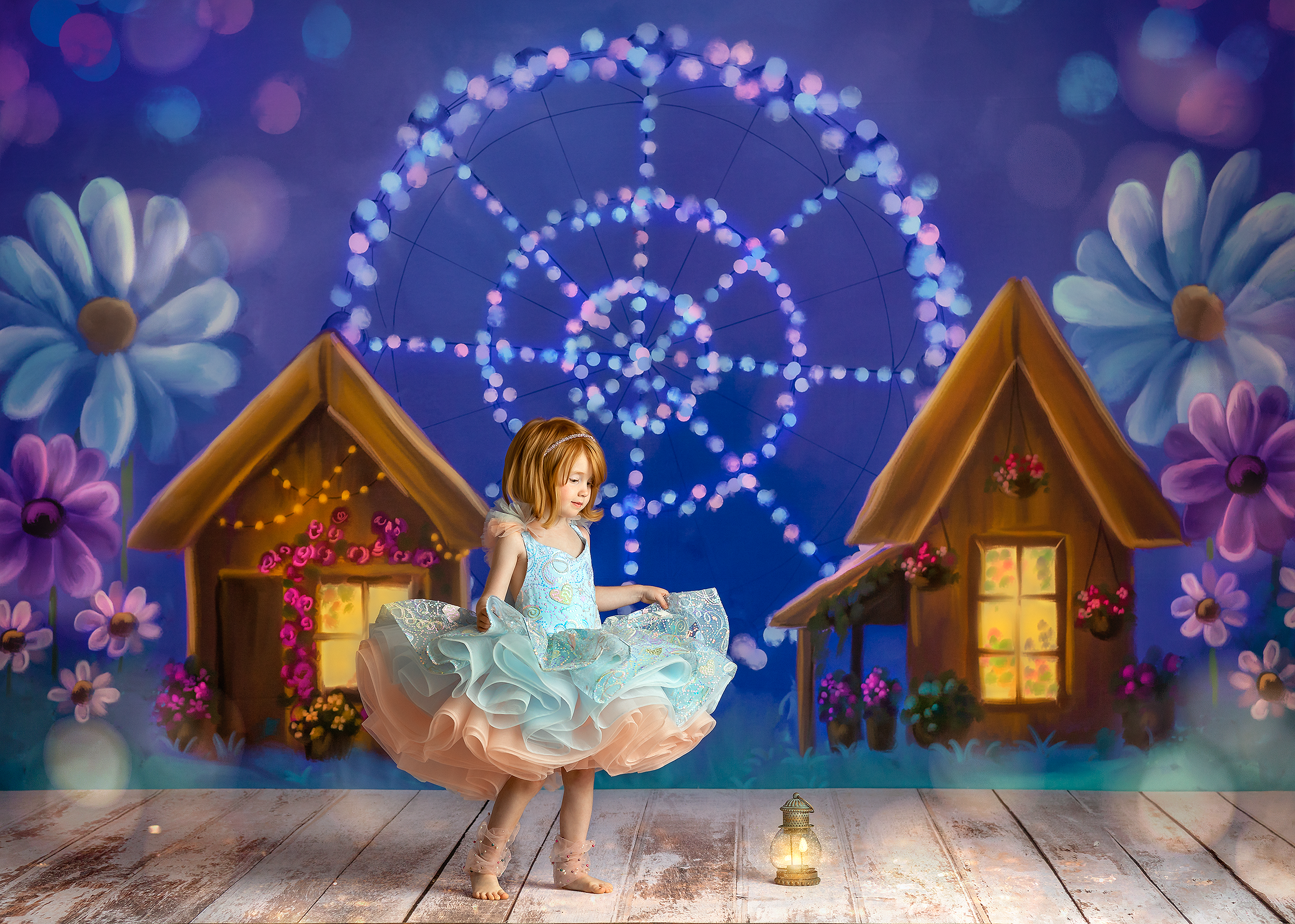 "Birthday Party" - Petal Short Length Dress (4 Year - 5 Year)