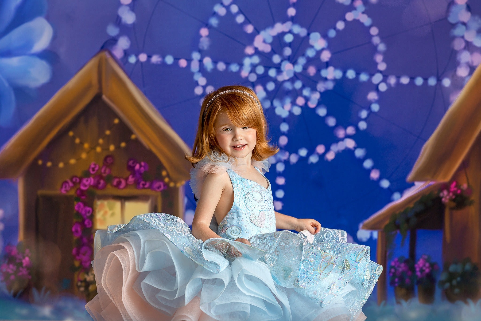 "Birthday Party" - Petal Short Length Dress (4 Year - 5 Year)