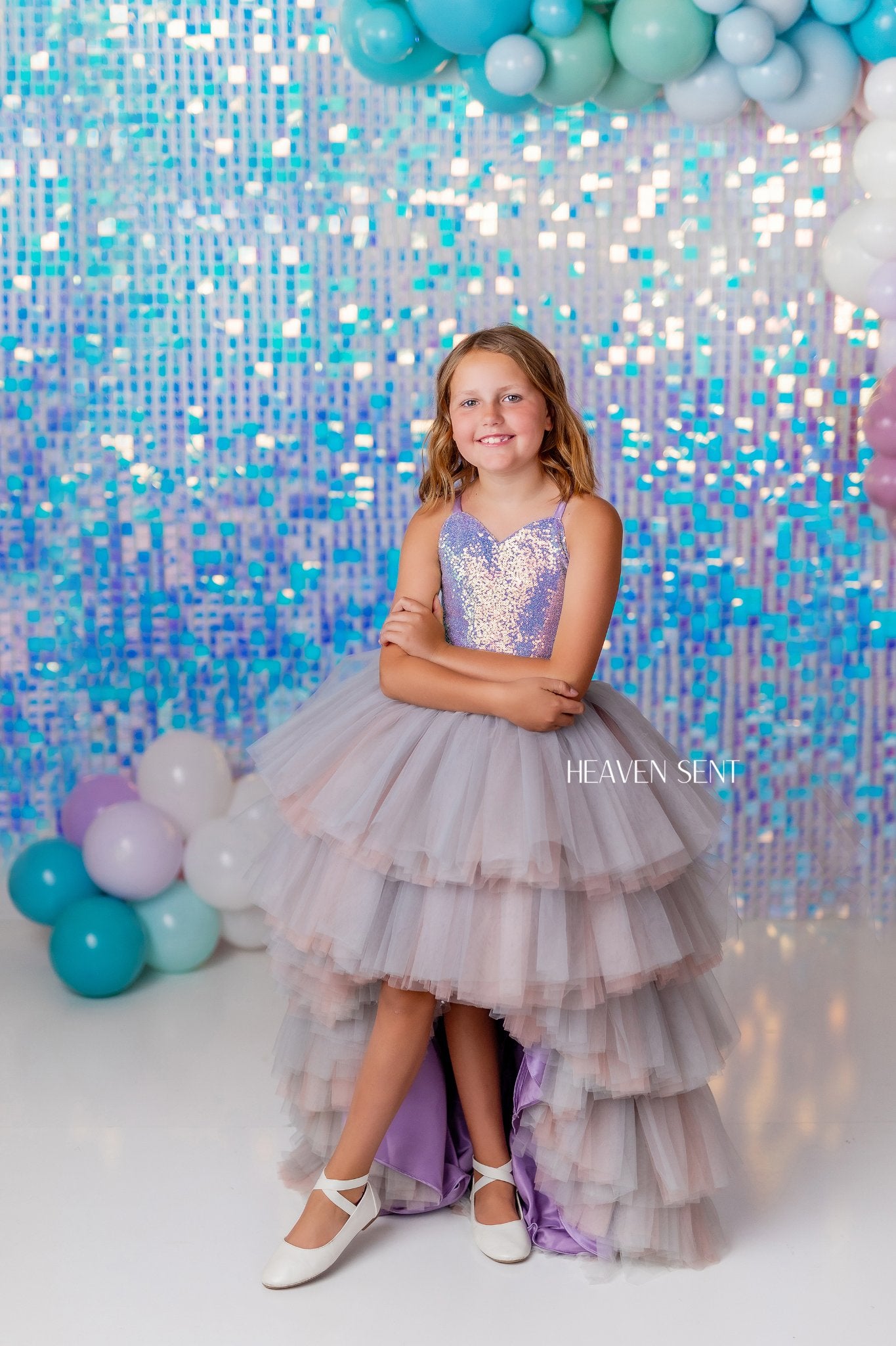 "Mermaid Kisses" High Low - Editorial Dress, Couture Gown, Special Occasion Dress