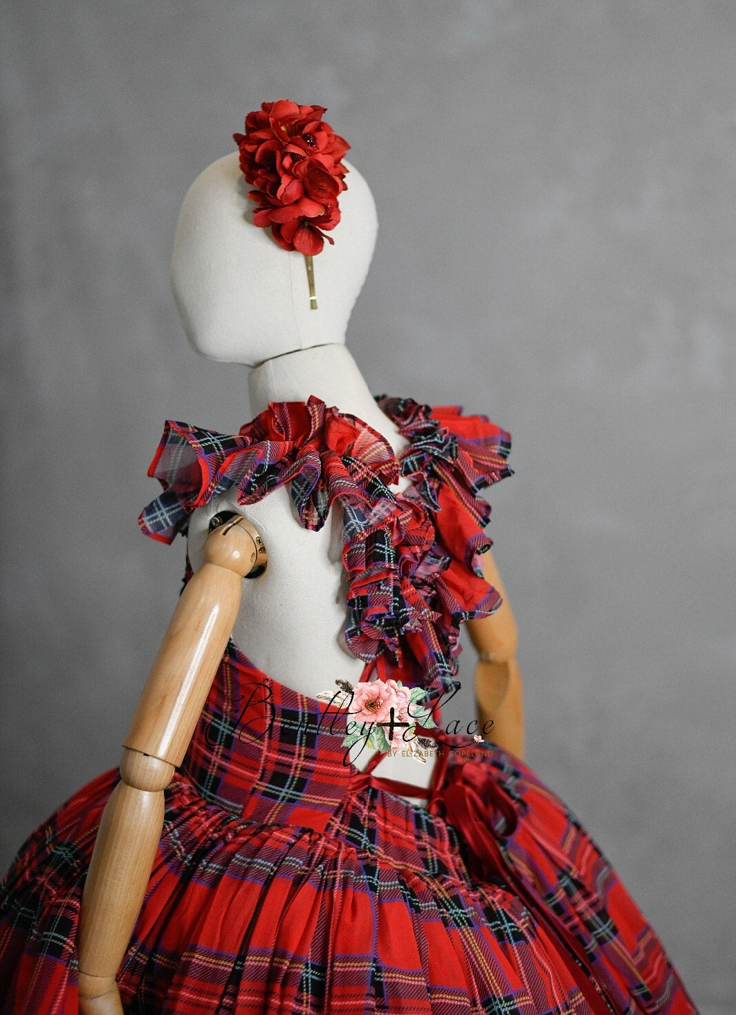 Soft Tulle Skirt with Built-In Petticoat on Carolle Gown