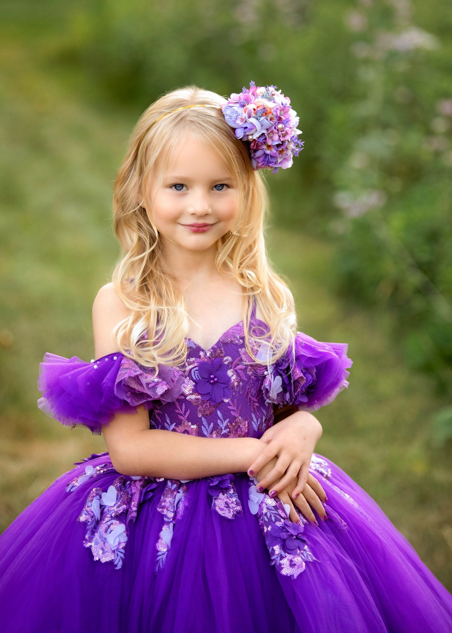 Amethyst- Floor Length Dress ( 5 Year - Petite 6 Year)