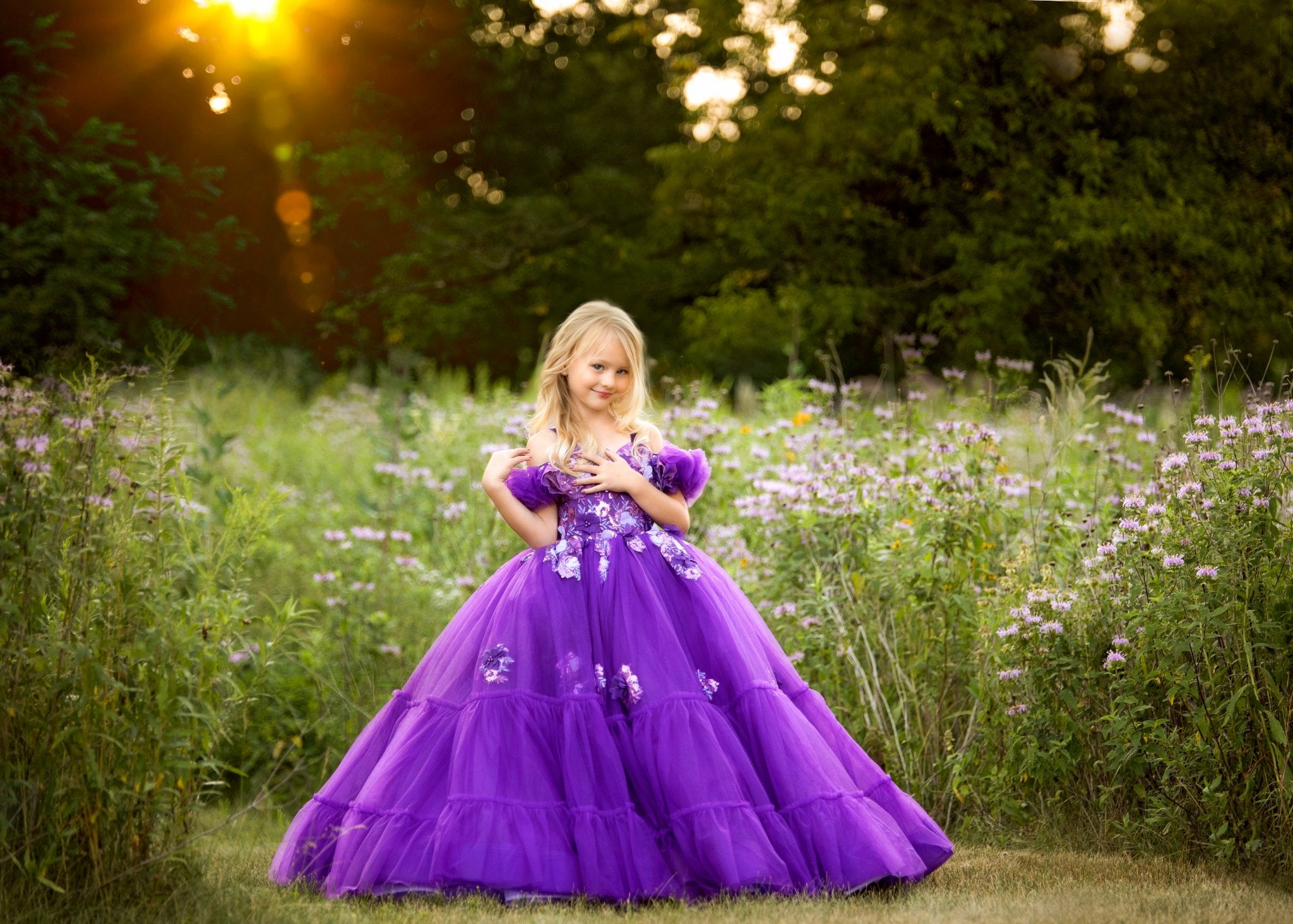 Amethyst- Floor Length Dress ( 5 Year - Petite 6 Year)