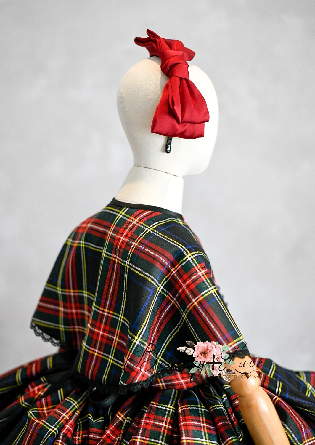 "Darling Plaid" - Pick color option. Editorial Dress, Couture Gown, Special Occasion Dress