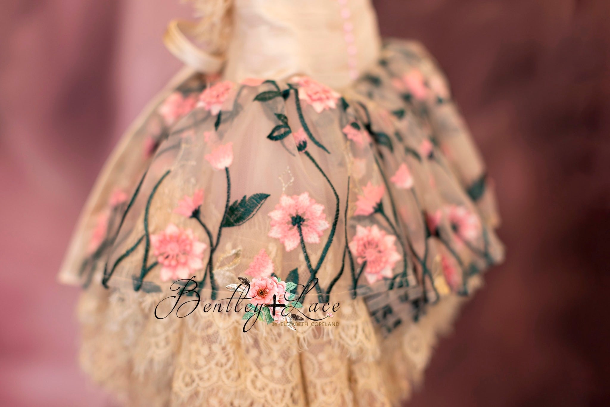 "Dance of the blooms" - Toddler petal length ( 3 Year - Petite 4 Year)