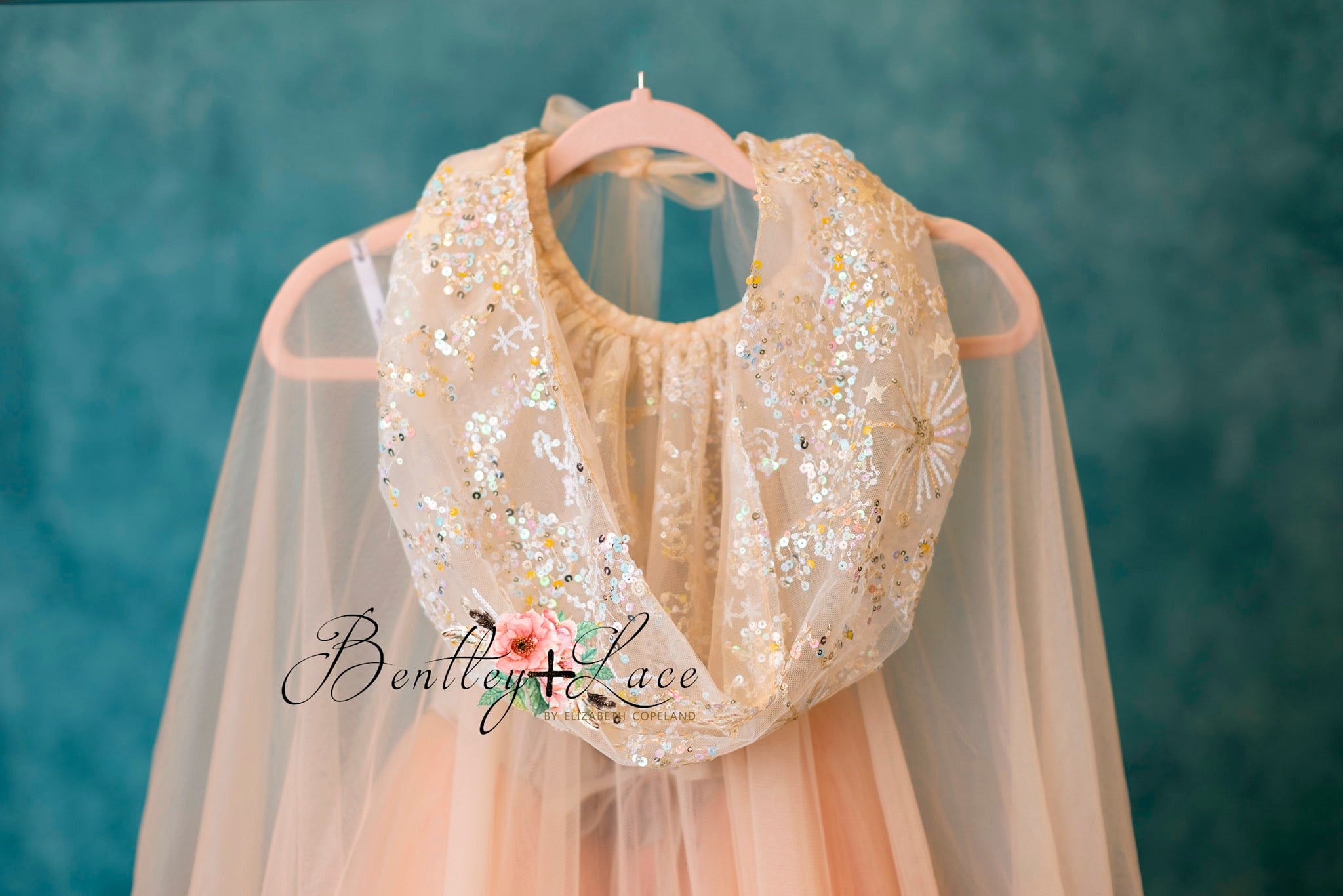 "Nassau" - Stars tulle Floor Length ( 8 Year - 9 Year)
