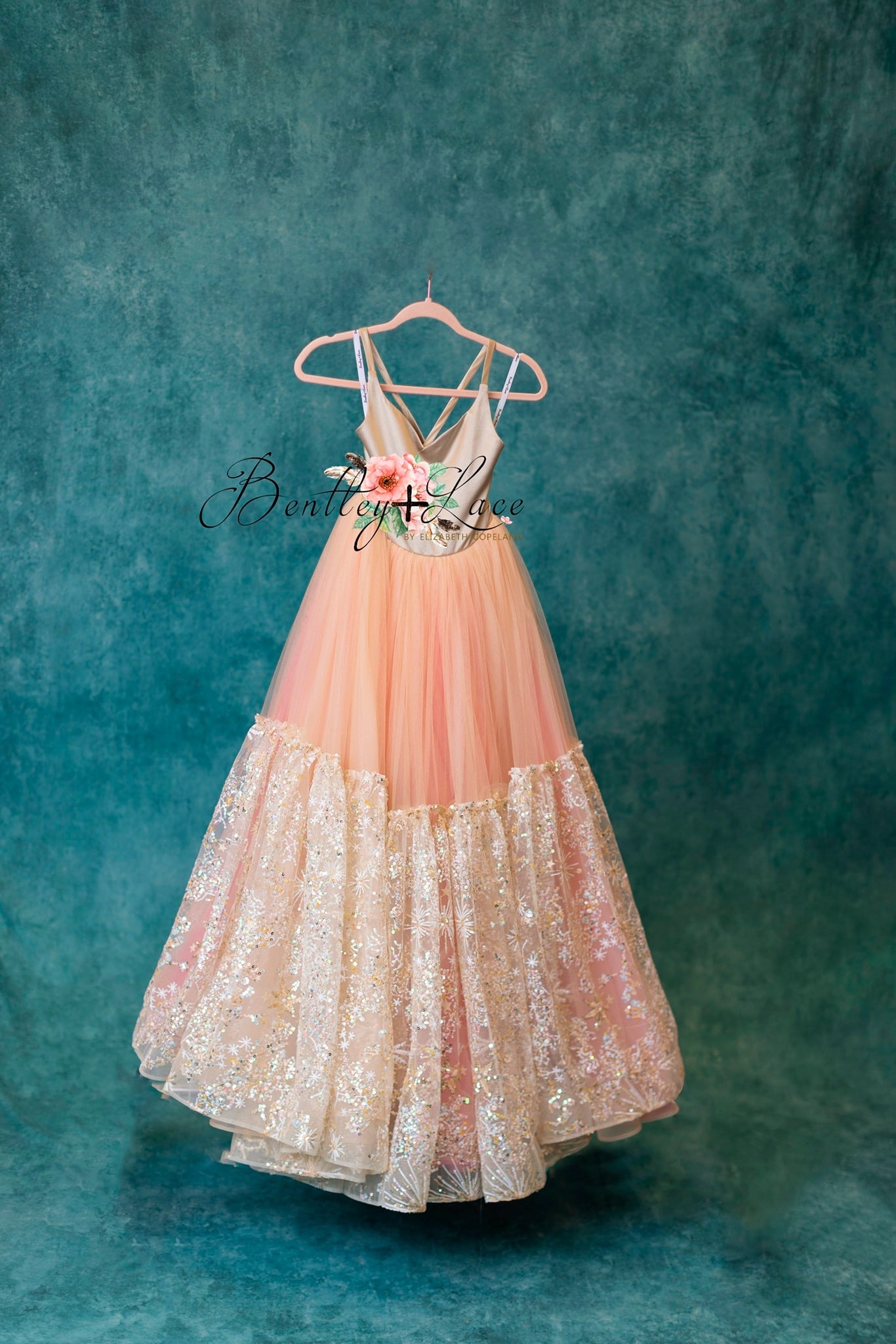 "Nassau" - Stars tulle Floor Length ( 8 Year - 9 Year)