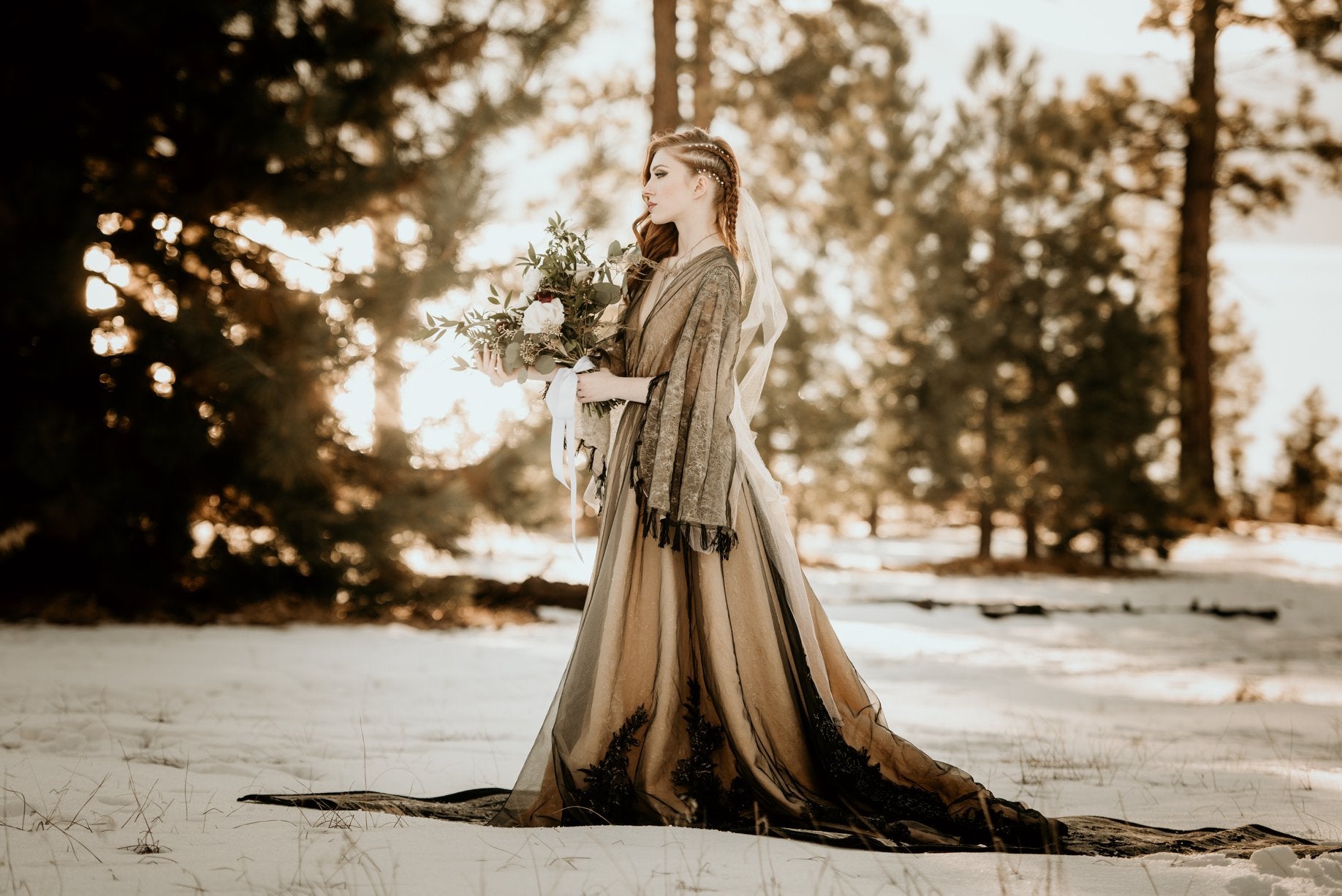 retired rental EUC Missouri Bohemian Inspired gown (Teen/Adult) Maternity/ Non Maternity.